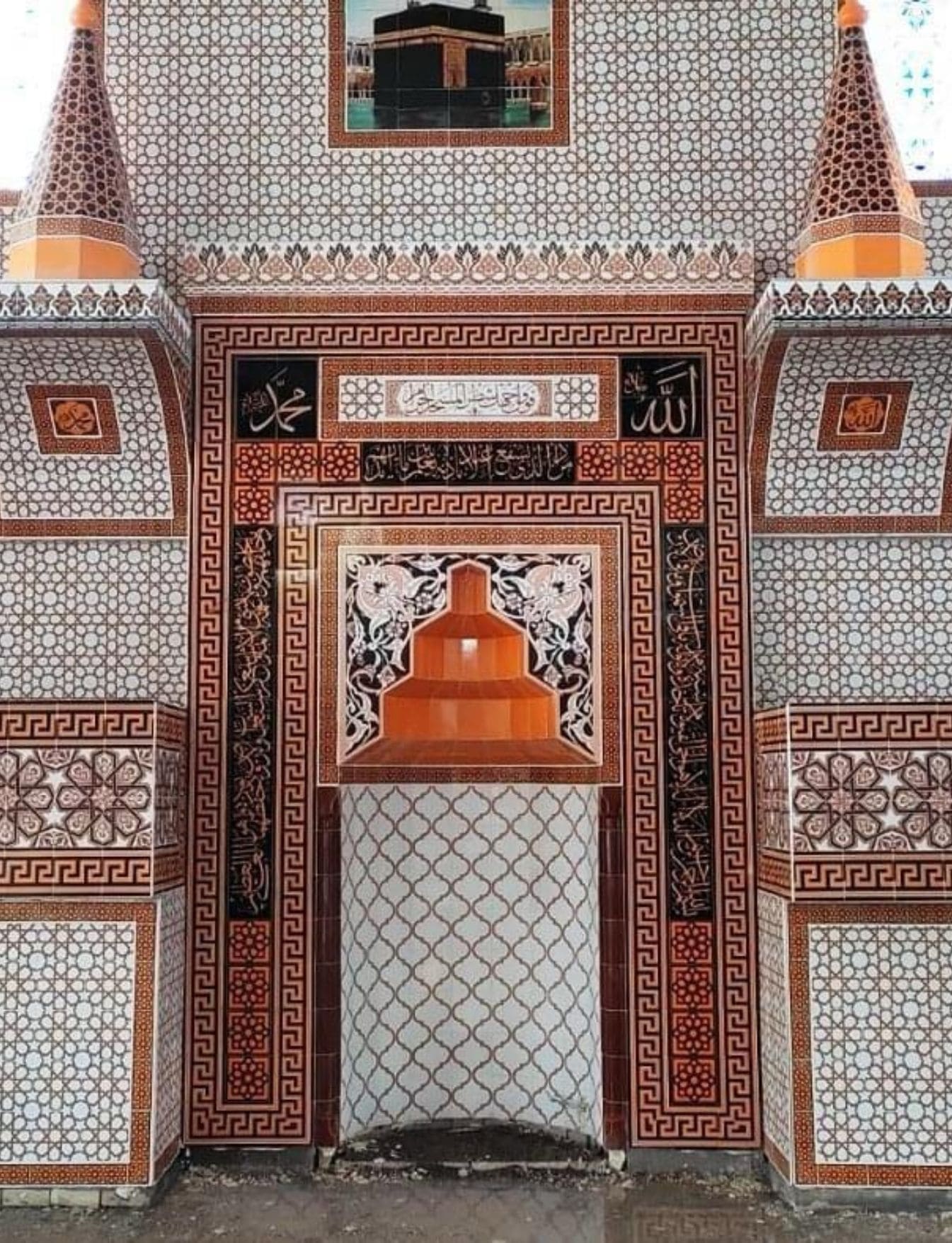 Cami Mihrap Minber Kürsü - 02, Mihrap Minber Selçuklu Çini Modelleri, Kütahya Cami Çinileri