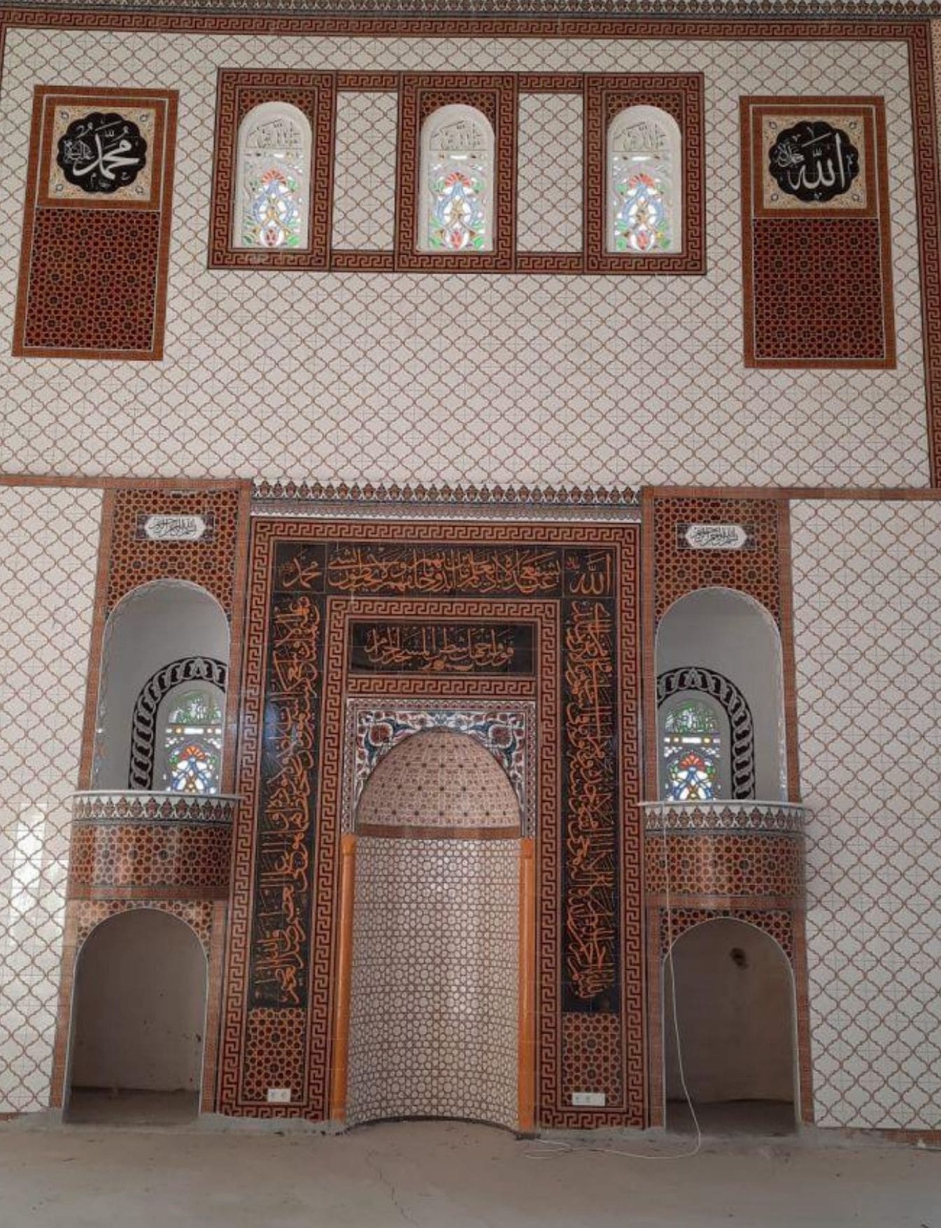 Cami Mihrap Minber Kürsü - 21, Mihrap Minber Kürsü, Kütahya Cami Çinileri