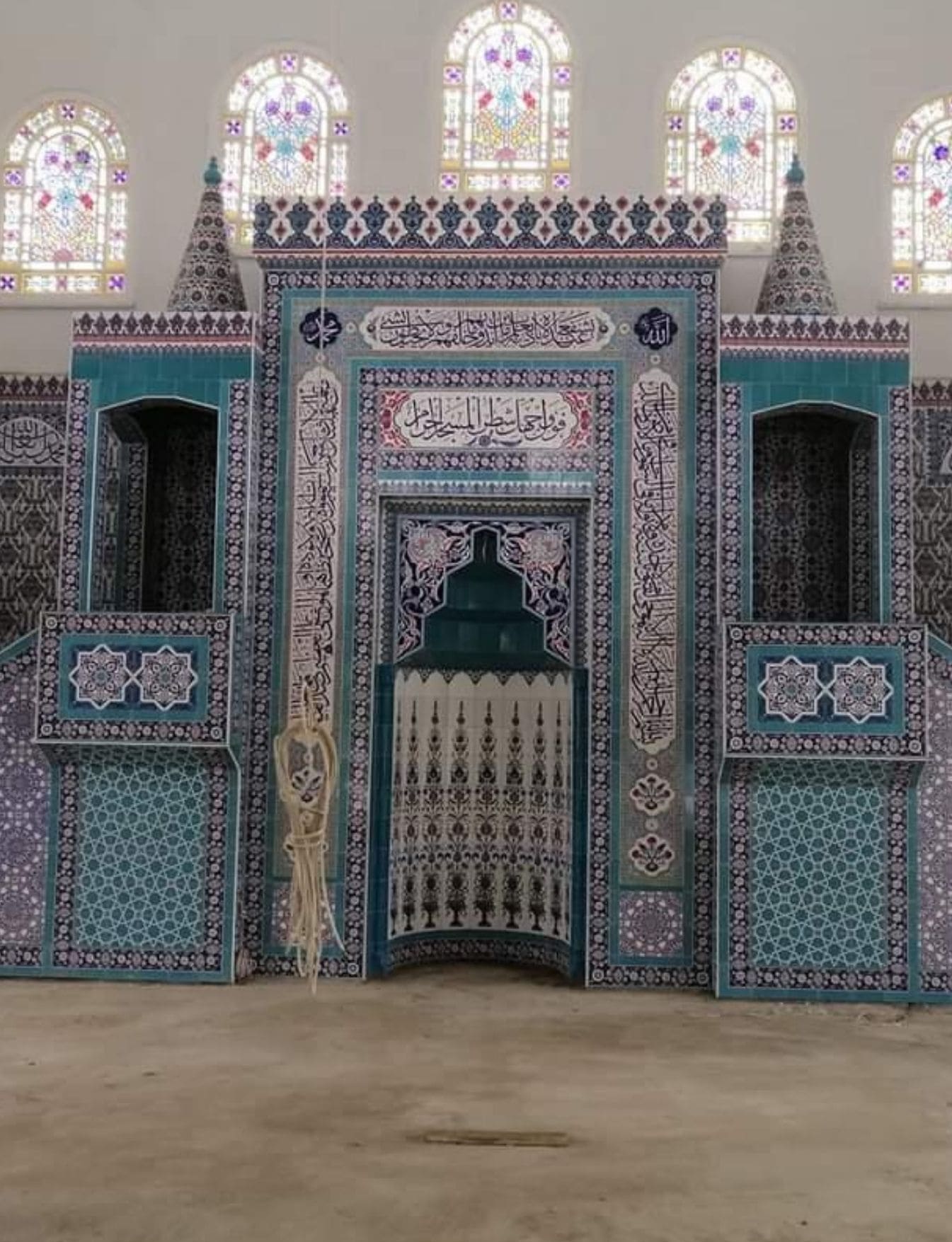 Cami Mihrap Minber Kürsü - 30, Cami Mihrap Minber Kürsü Çinileri, Kütahya Cami Çinileri 