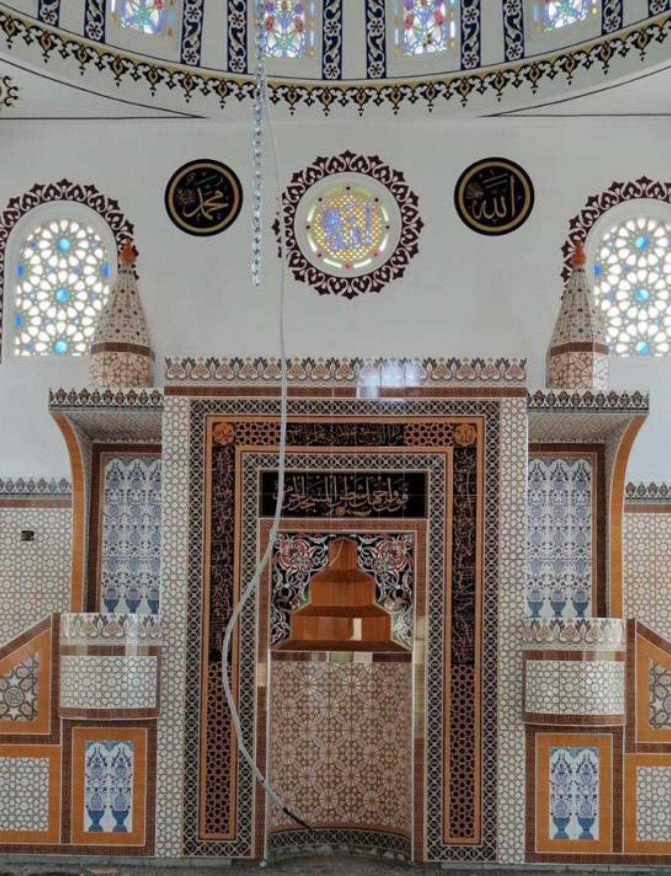 Cami Mihrap Minber Kürsü - 37, Mescit Mihrap Minber Fiyatları, Kütahya Cami Çinileri