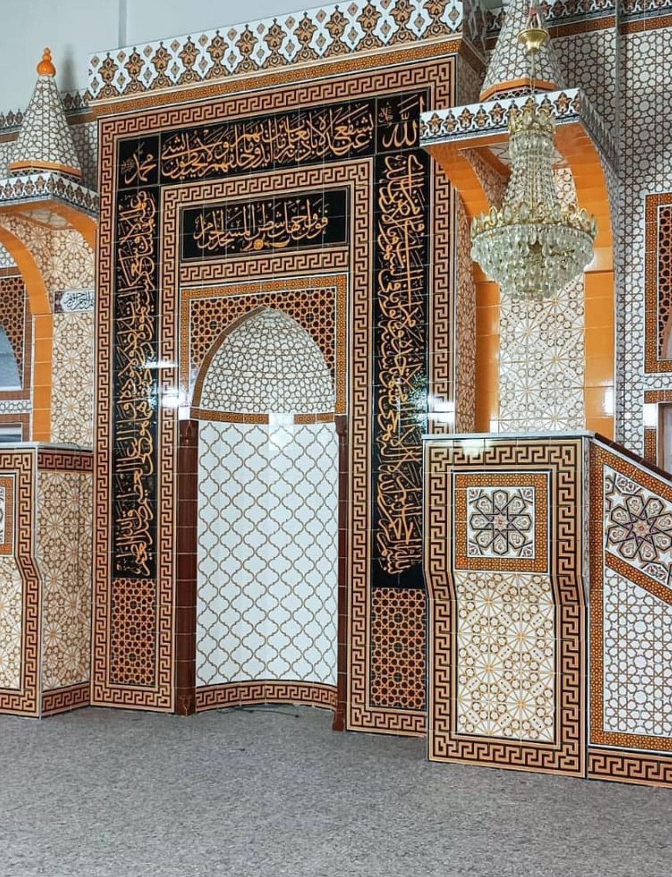 Cami Mihrap Minber Kürsü - 38, Mescit Mihrap Minber Kürsü, Kütahya Cami Çinileri