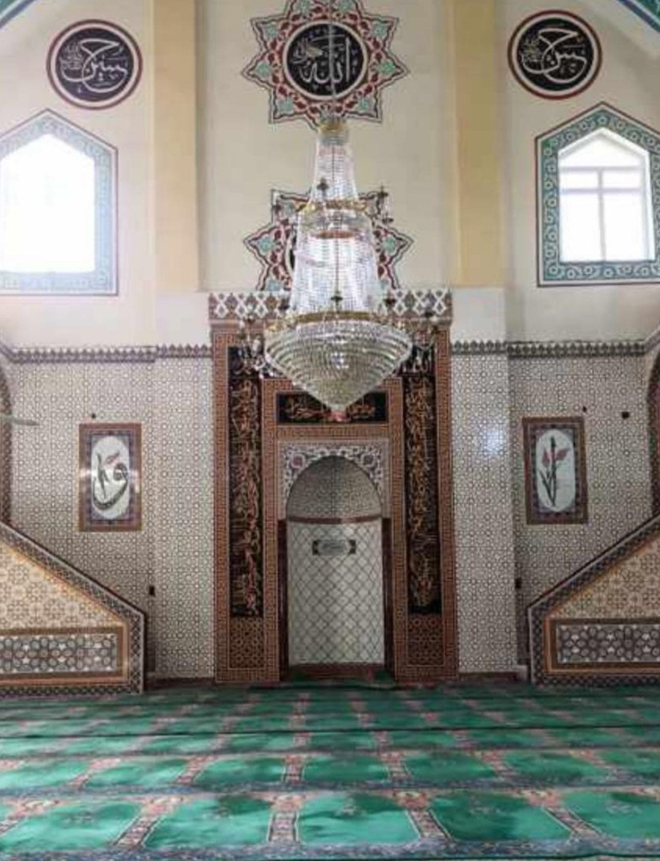 Cami Mihrap Minber Kürsü - 39, Çini Mihrap Minber, Kütahya Cami Çinileri