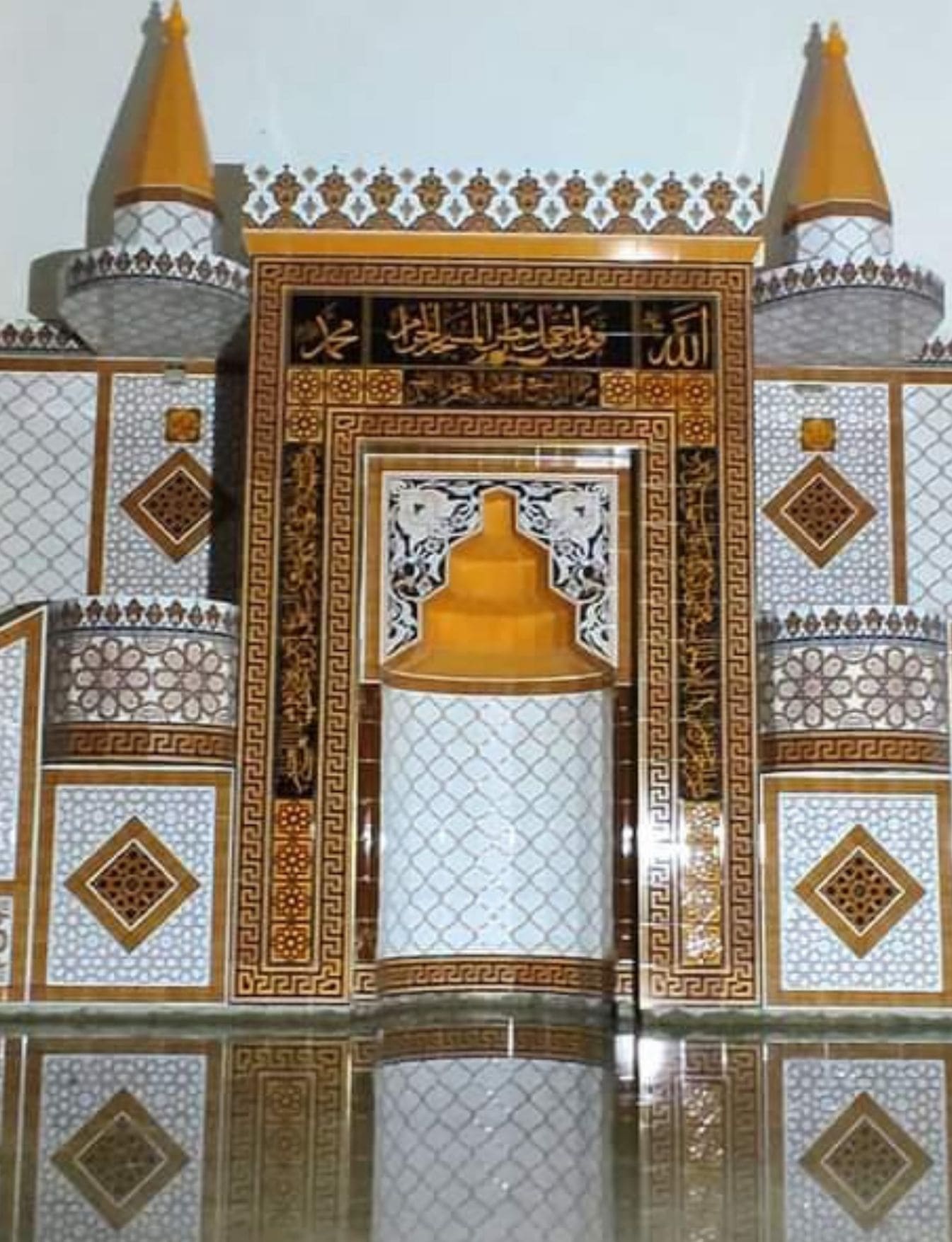 Cami Mihrap Minber Kürsü - 04, Mihrap Minber Görselleri, Kütahya Cami Çinileri