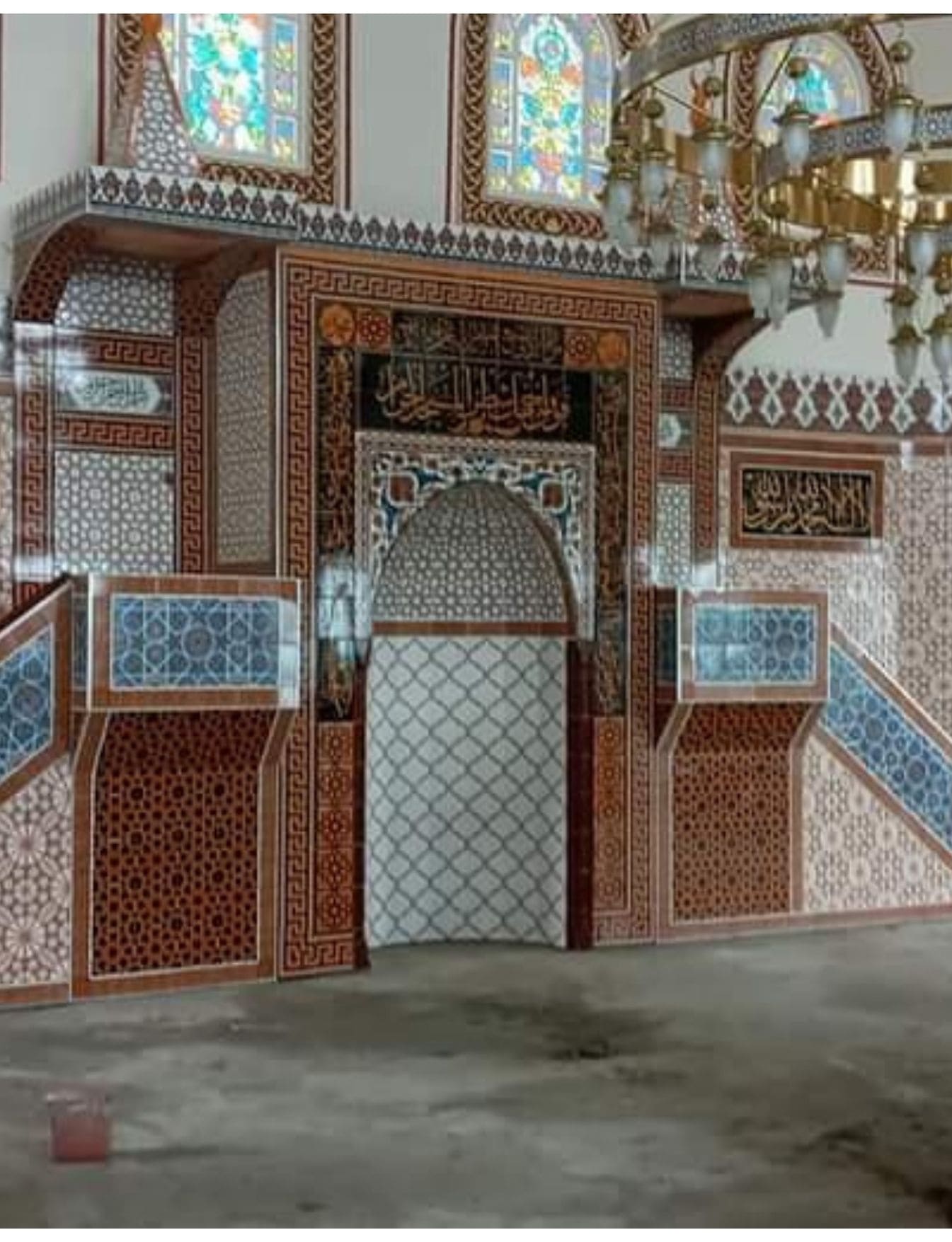 Cami Mihrap Minber Kürsü - 40, Çini Mihrap Minber Kürsü, Kütahya Cami Çinileri