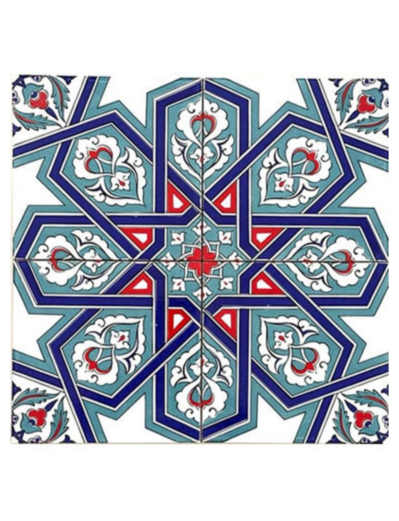 Cami Çinileri 20x20 - 11, Çini Cami, Kütahya Cami Çinileri