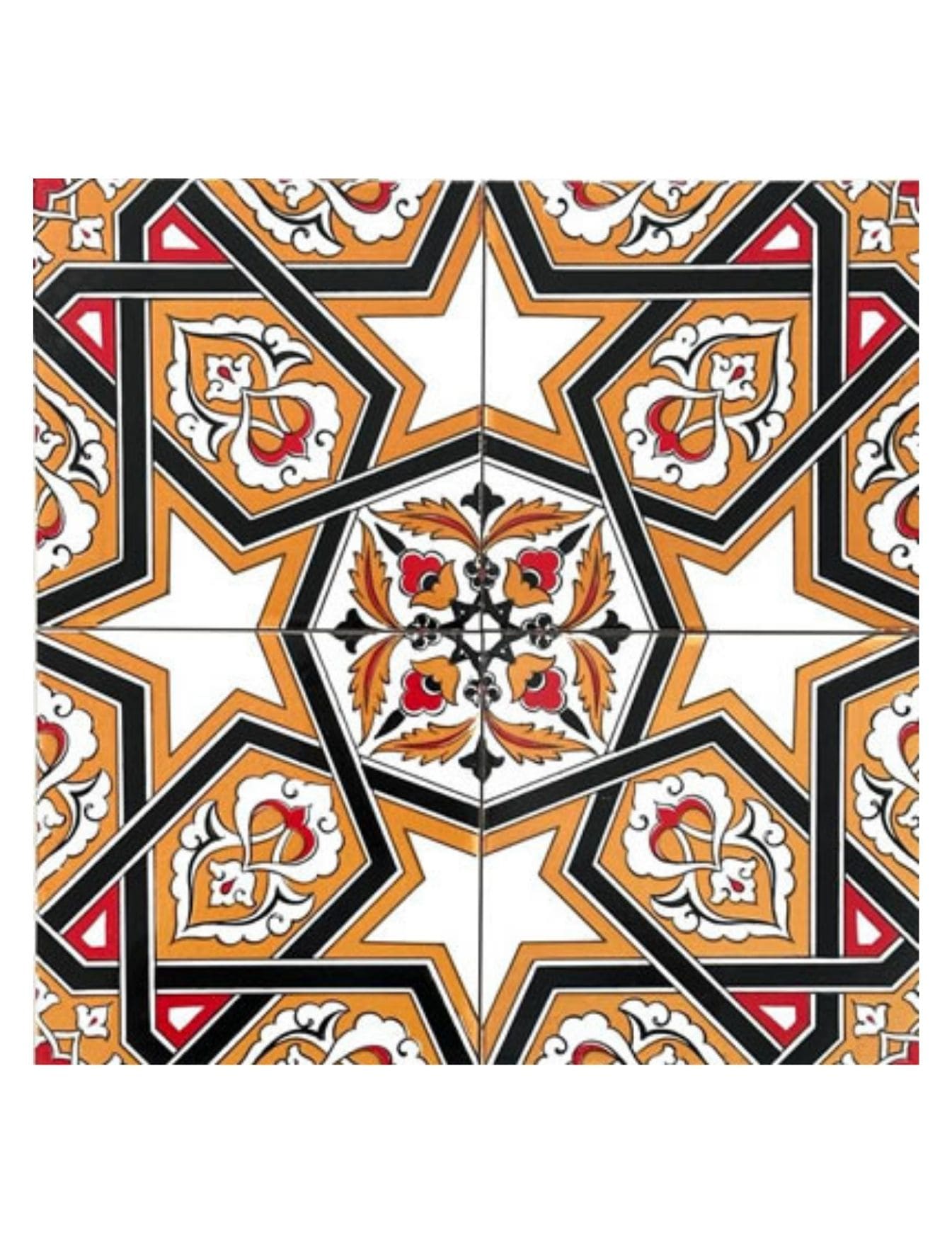 Cami Çinileri 20x20 - 13, İznik Çini, Kütahya Cami Çinileri