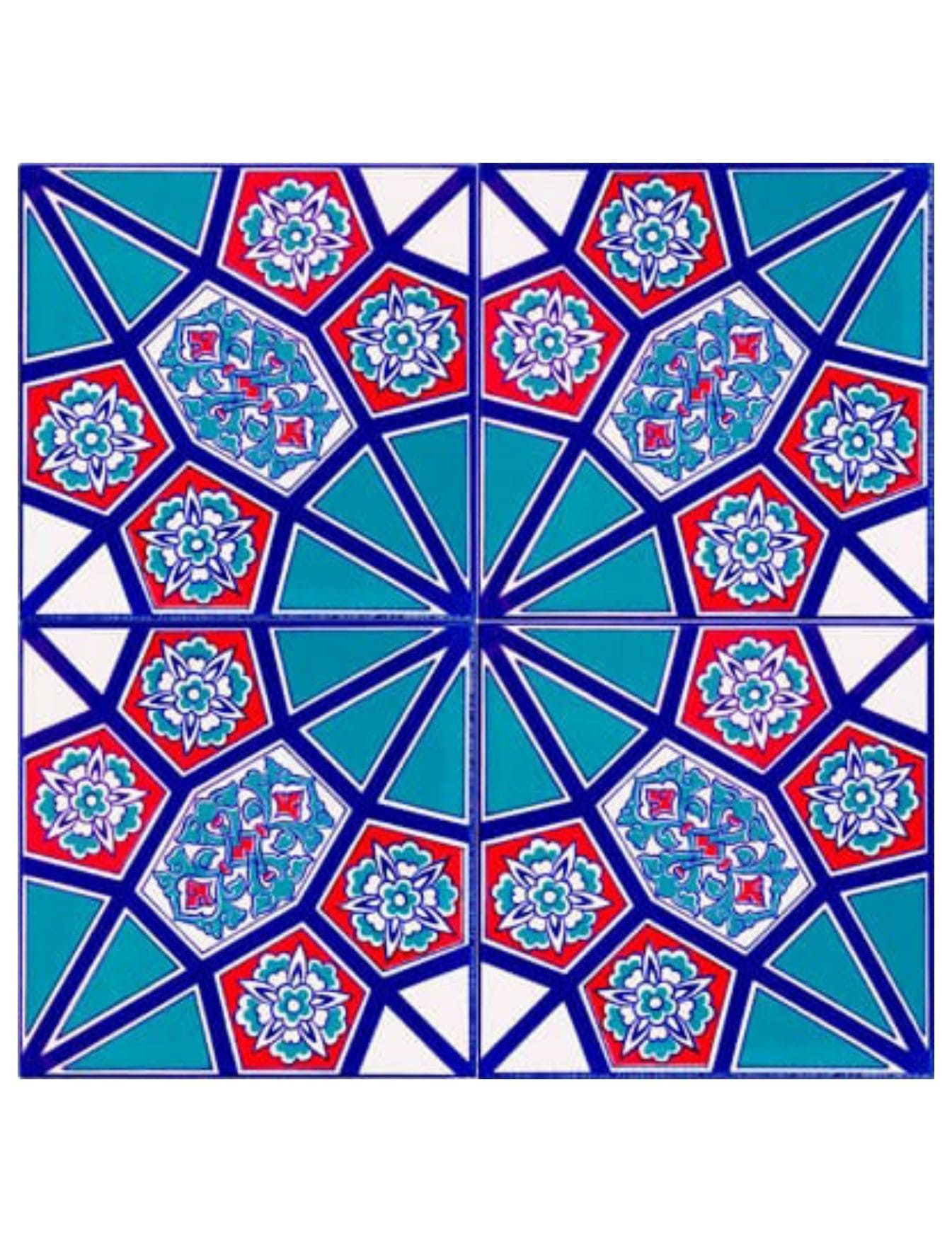 Cami Çinileri 20x20  - 14, İznik Cami Çinileri, Kütahya Cami Çinileri