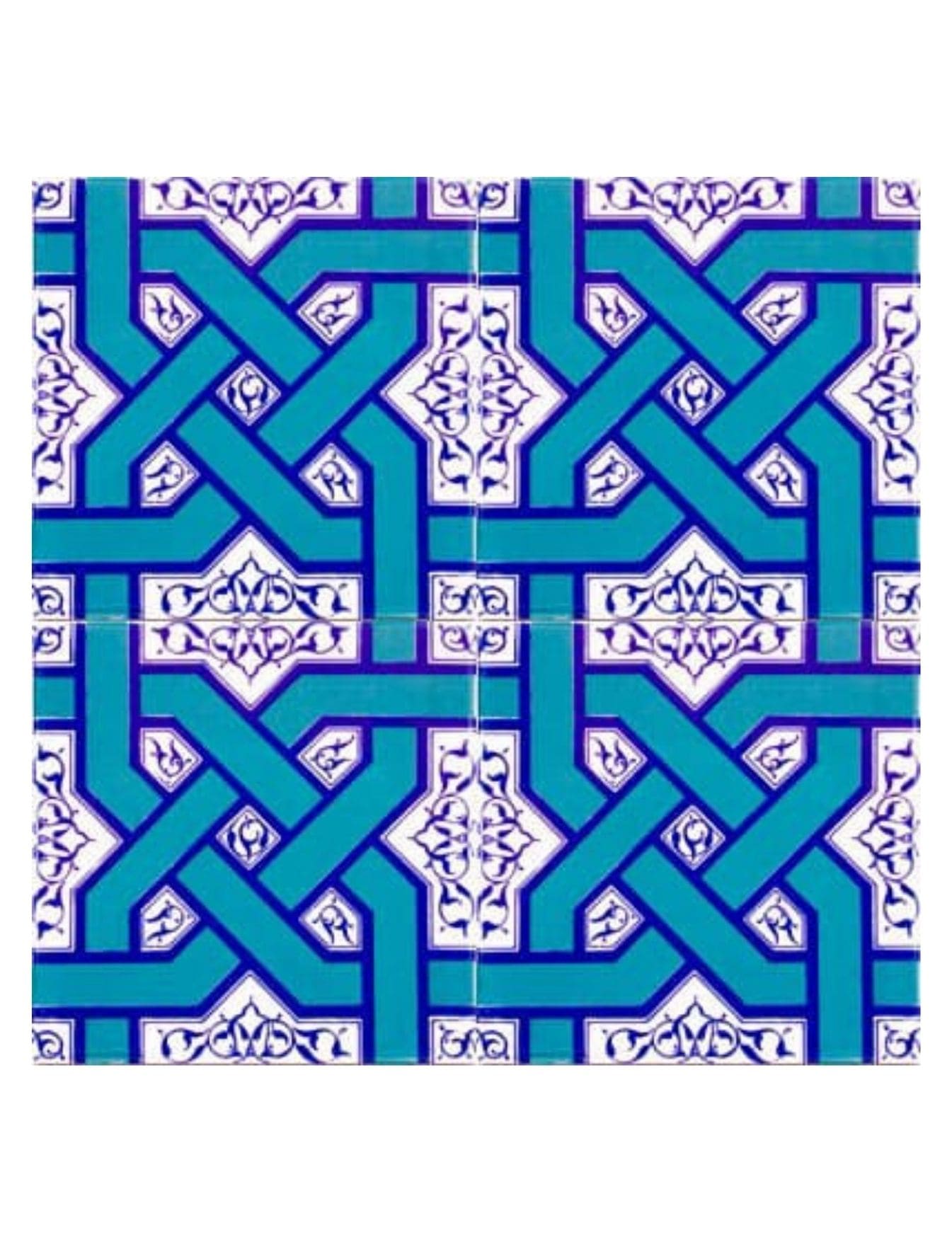 Cami Çinileri 20x20  - 19, Cami Seramiği, Kütahya Cami Çinileri