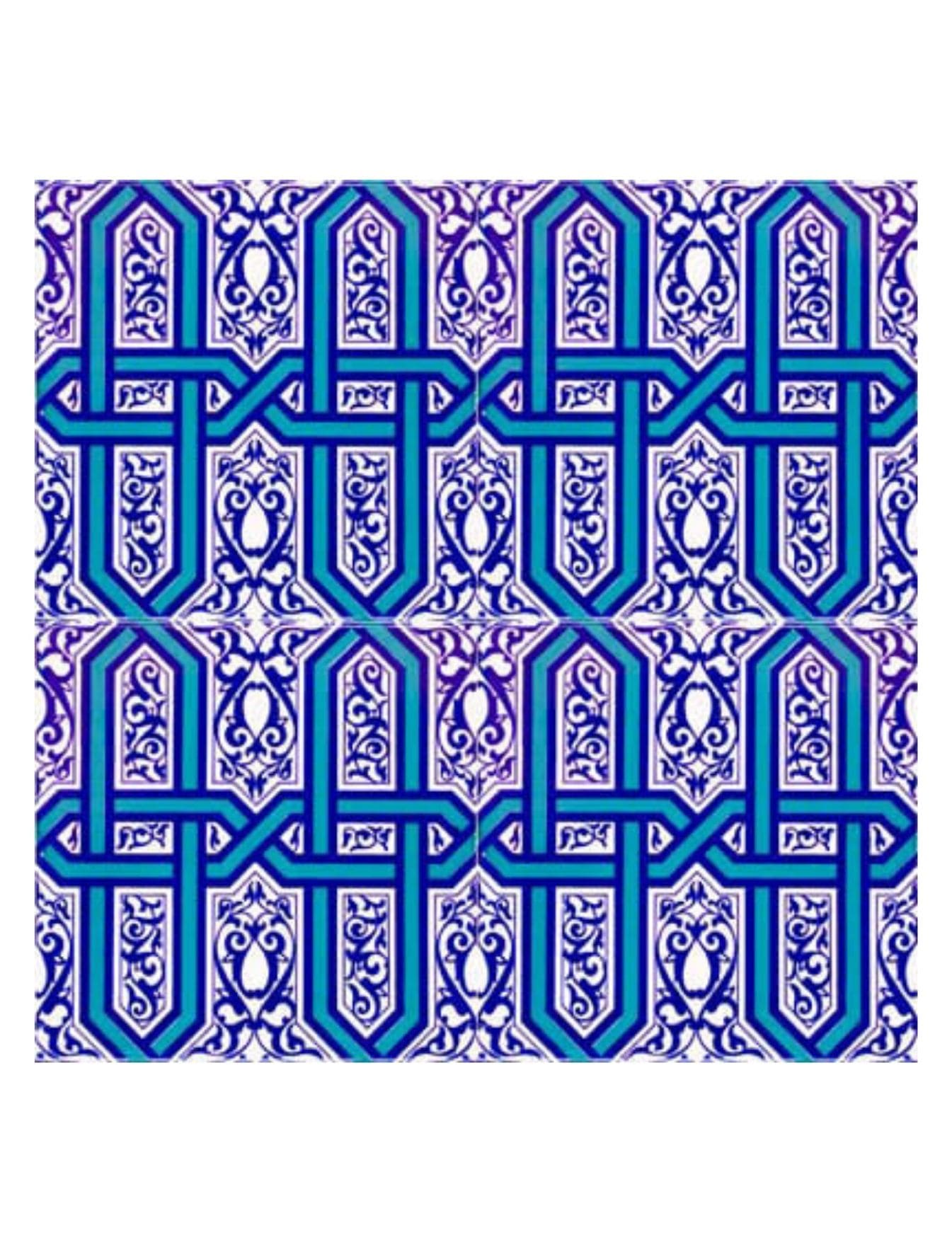 Cami Çinileri 20x20 - 03, Kütahya Çinisi, Kütahya Cami Çinileri