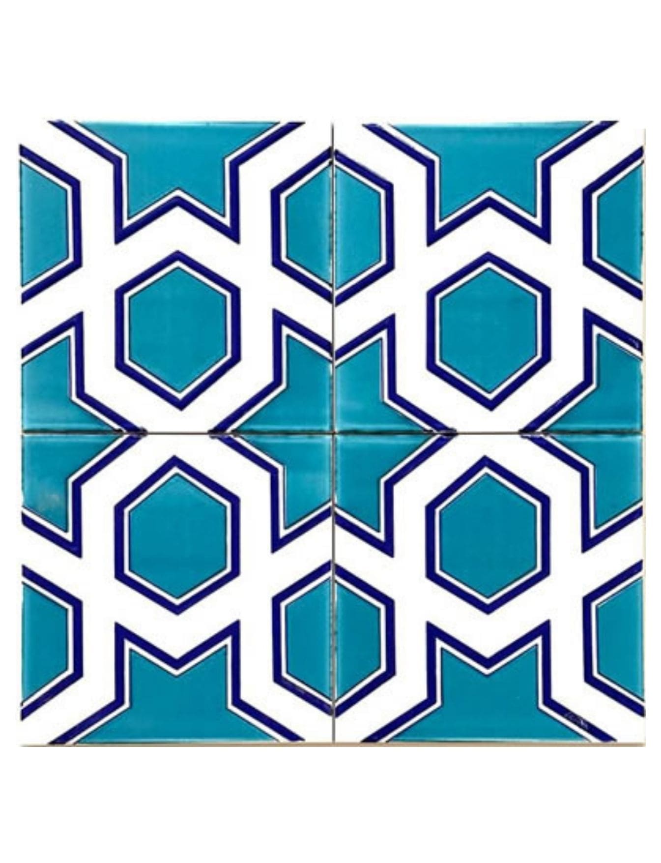 Cami Çinileri 20x20 - 38, Çini Karo, Kütahya Cami Çinileri