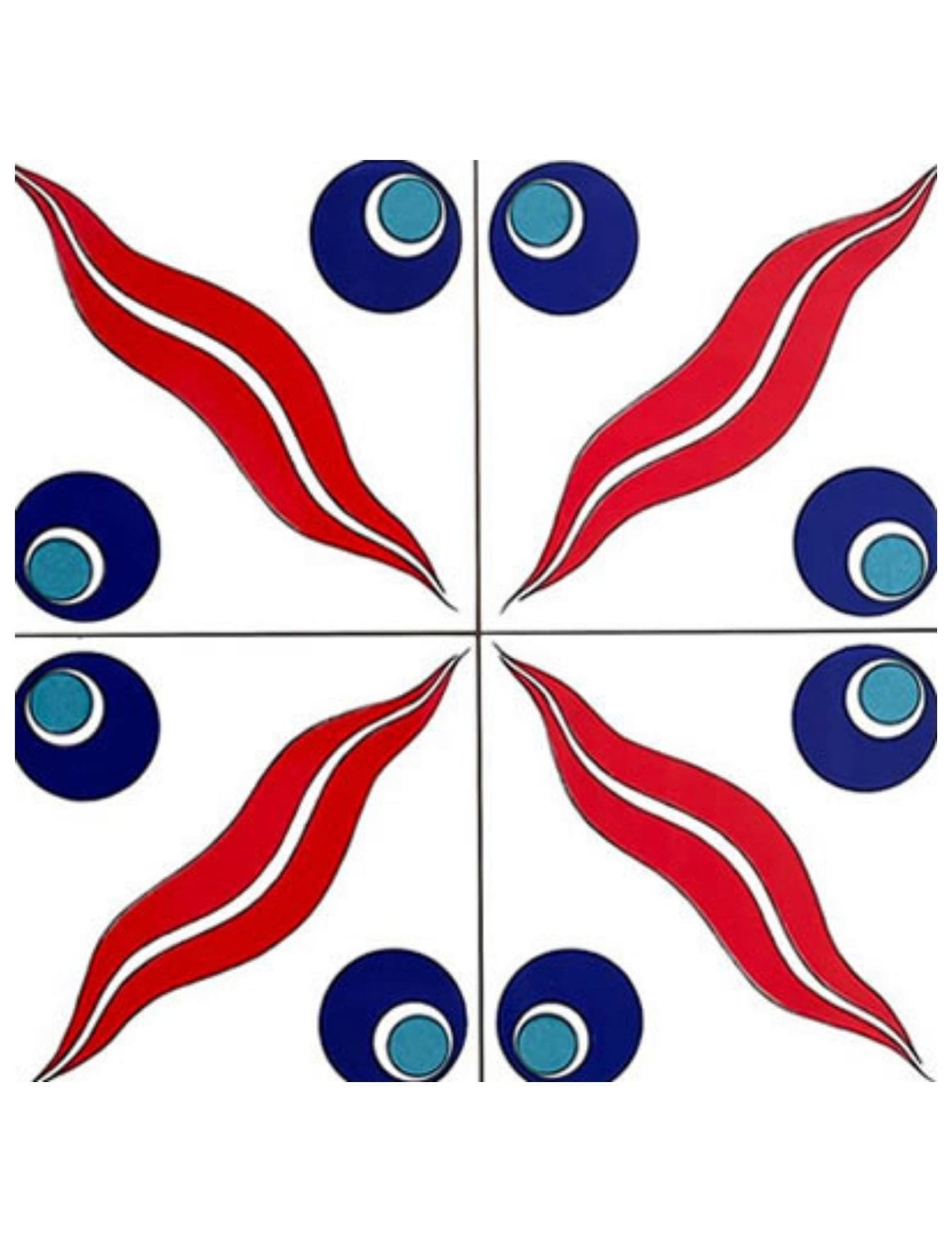 Cami Çinileri 20x20 - 05, Kütahya Cami Çinisi, Kütahya Cami Çinileri
