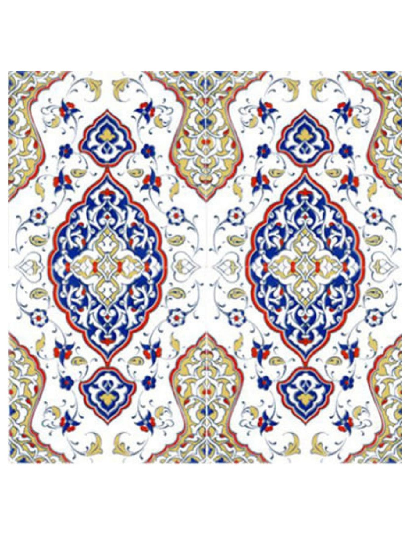 Cami Çinileri 20x20  - 07, Kütahya Cami Çini, Kütahya Cami Çinileri