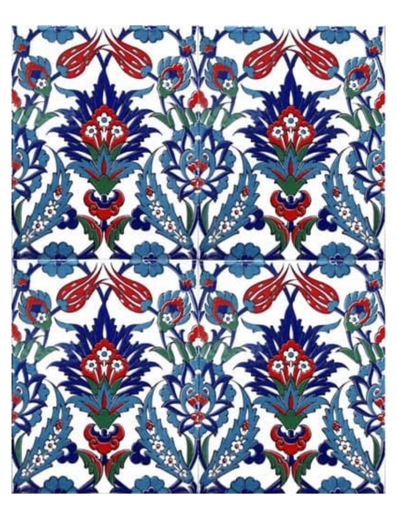 Cami Çinileri 20x25 - 07, Duvar çinileri, Cami duvar çini, Cami çini modelleri
