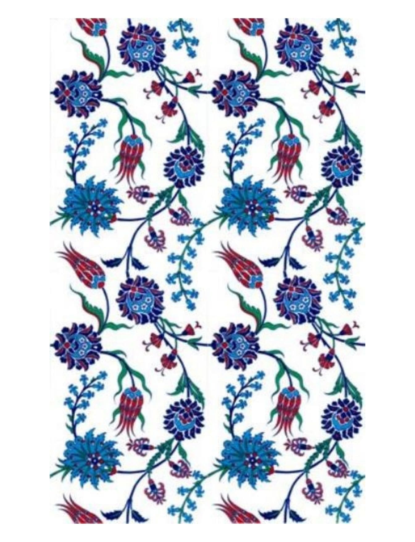 Cami Çinileri 25x40 - 14, Cami fayans modelleri, Cami çinileri modelleri, Cami çini karoları