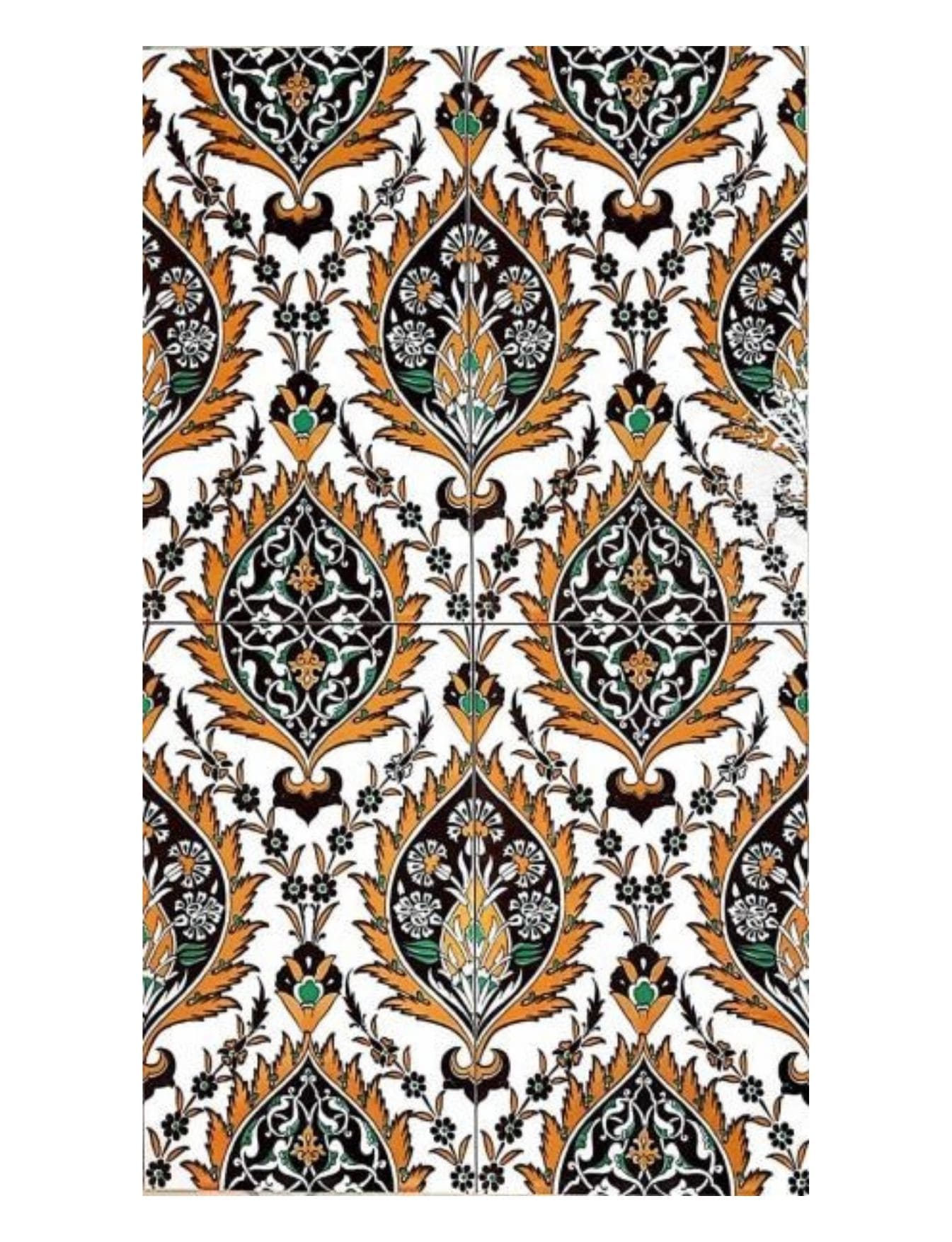 Cami Çinileri 25x40 - 02, Kütahya çinileri, Kütahya cami çini, Kütahya cami çinisi, Cami çinisi