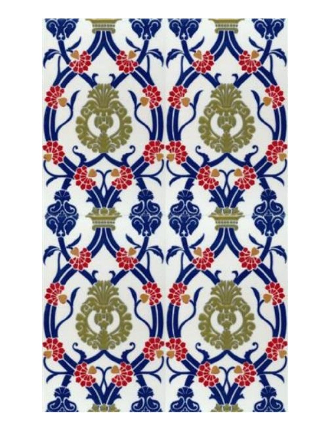 Cami Çinileri 25x40 - 04, İznik cami çinileri, Cami fayans, Cami fayansları, Cami seramik