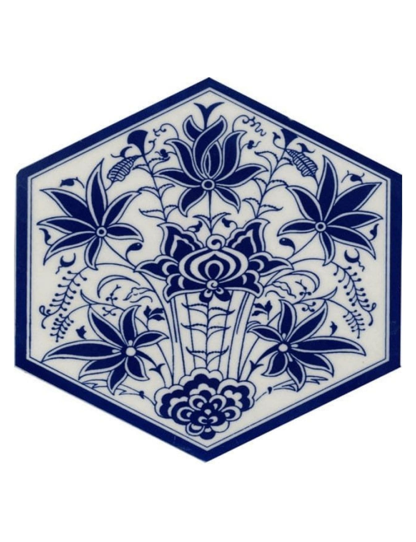 Cami Seramik Altıgen - 10, Cami Karoları, Kütahya Cami Çinileri