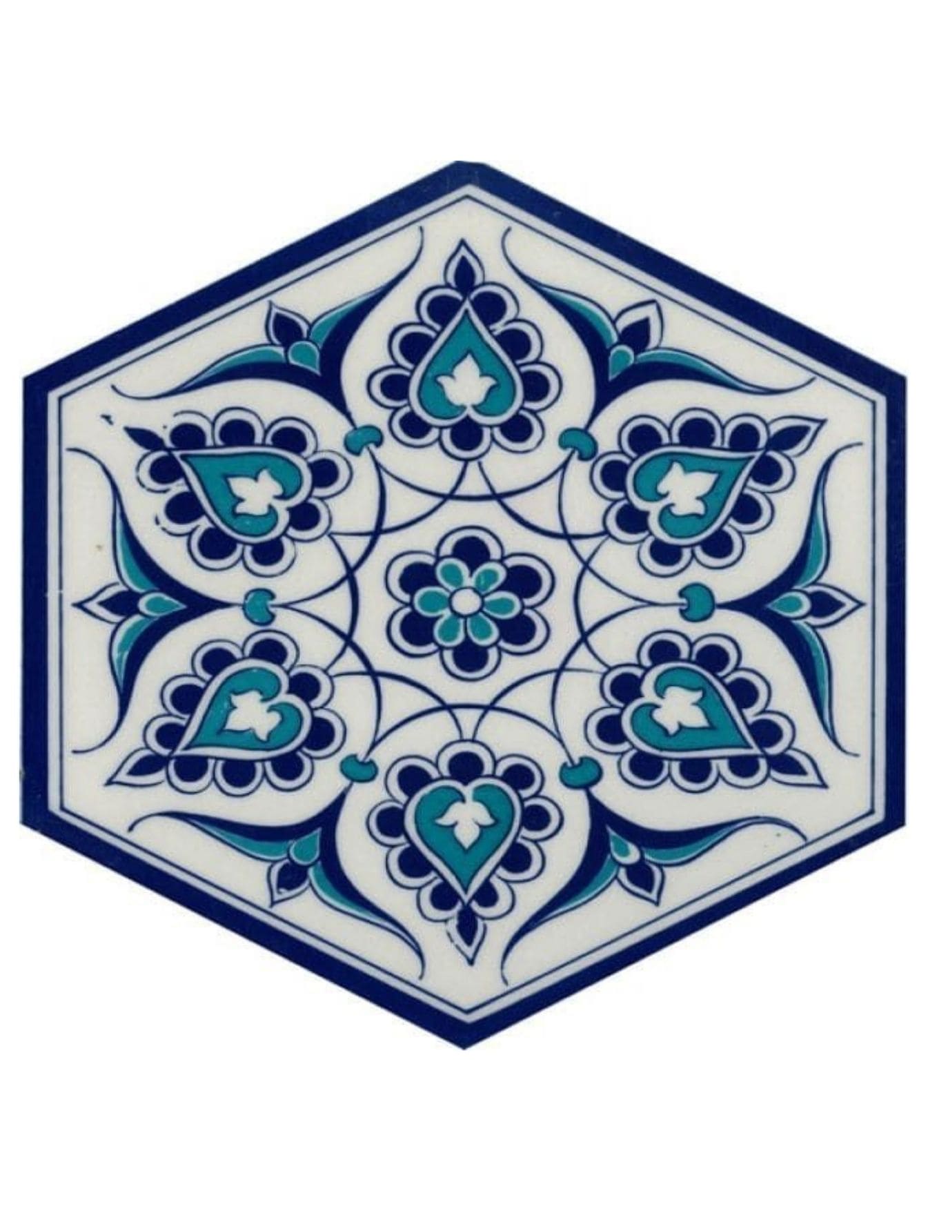 Cami Seramik Altıgen - 02, Cami Seramikleri, Kütahya Cami Çinileri