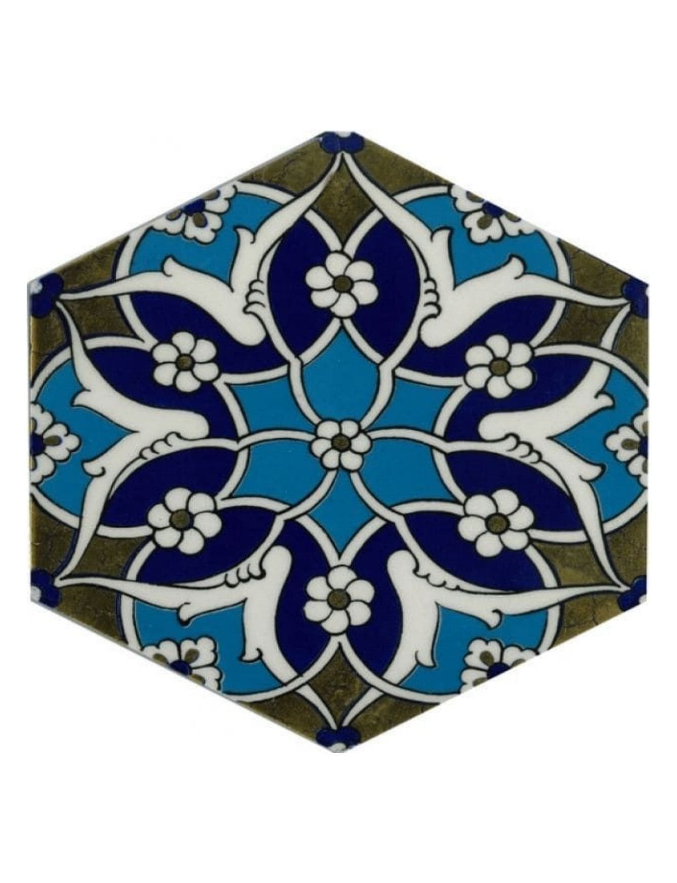 Cami Seramik Altıgen - 08, Cami Fayans Modelleri, Kütahya Cami Çinileri