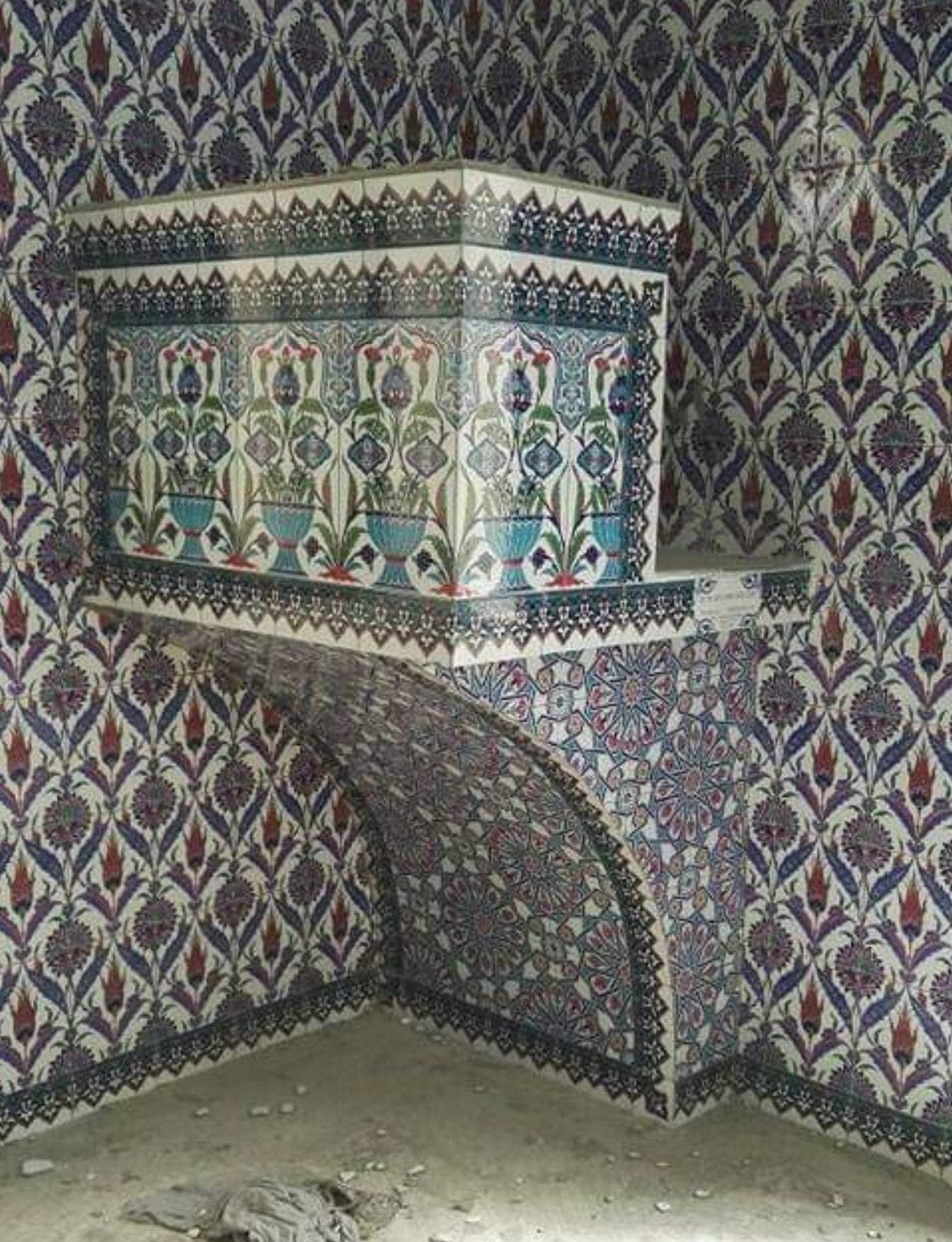 Çini Kürsü - 12, Vaaz Çini Kürsü, Kütahya Cami Çinileri,