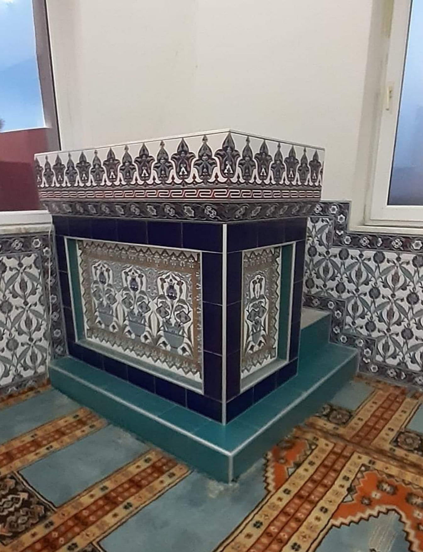 Çini Kürsü - 14, İznik Çinili Kürsü, Kütahya Cami Çinileri,