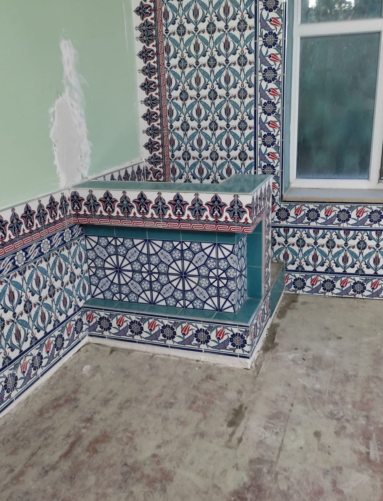 Çini Kürsü - 19, Çinili Vaiz Kürsü, Kütahya Cami Çinileri,