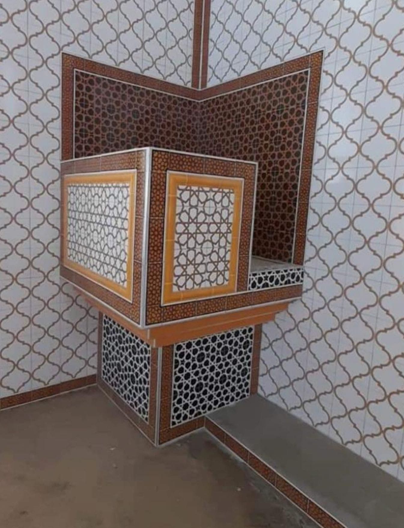 Çini Kürsü - 26, Çinili Vaaz Kürsü Modelleri, Kütahya Cami Çinileri,