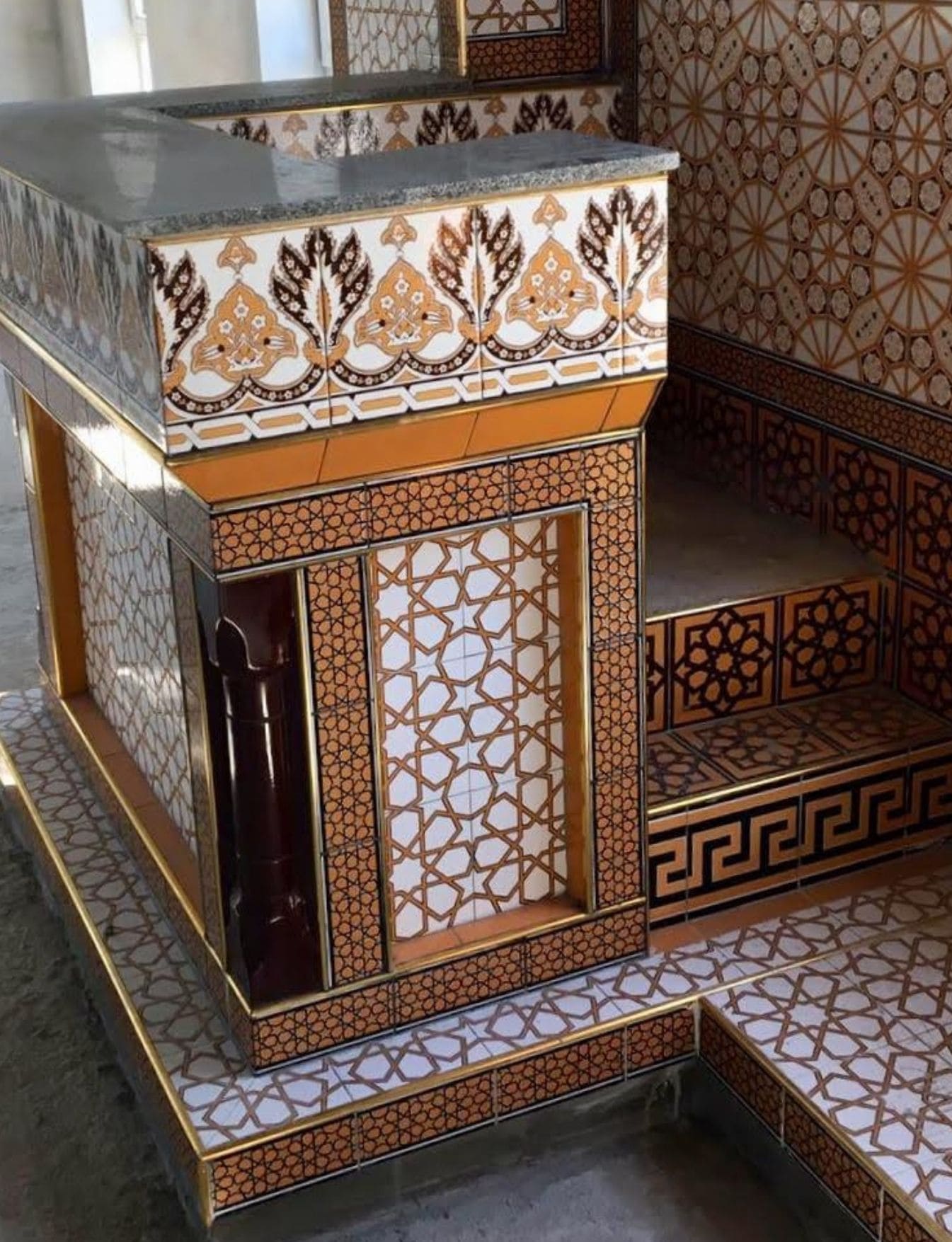 Çini Kürsü - 29, Vaaz Kürsü Çinileri, Kütahya Cami Çinileri