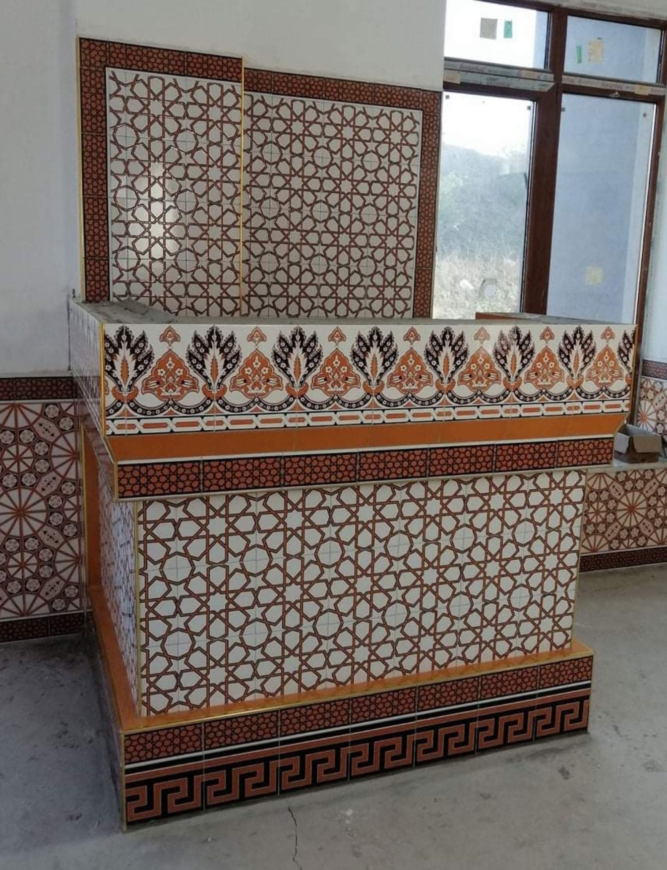Çini Kürsü - 06, Kürsü Modelleri, Kütahya Cami Çinileri,