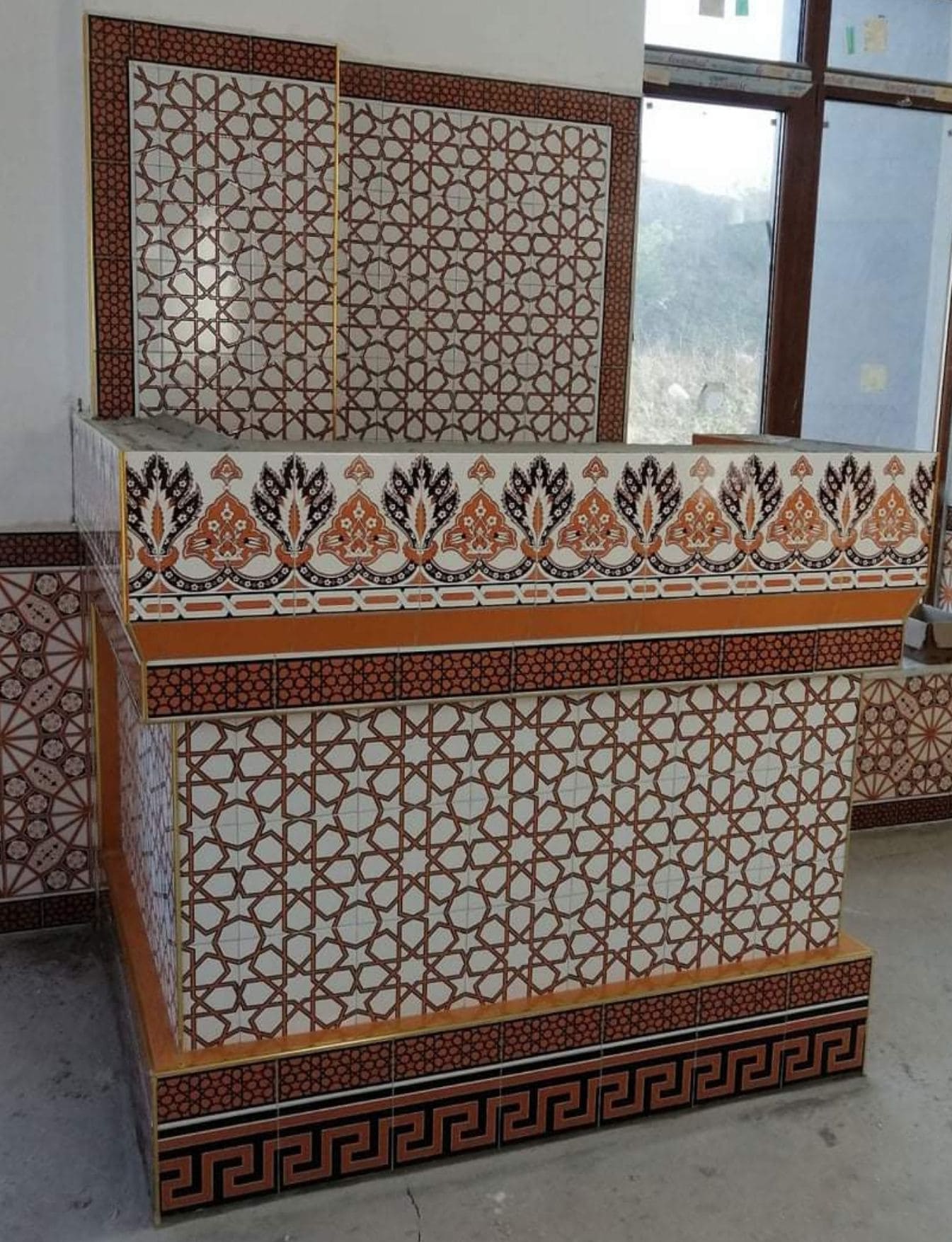Çini Kürsü - 07, Cami Kürsüleri, Kütahya Cami Çinileri,