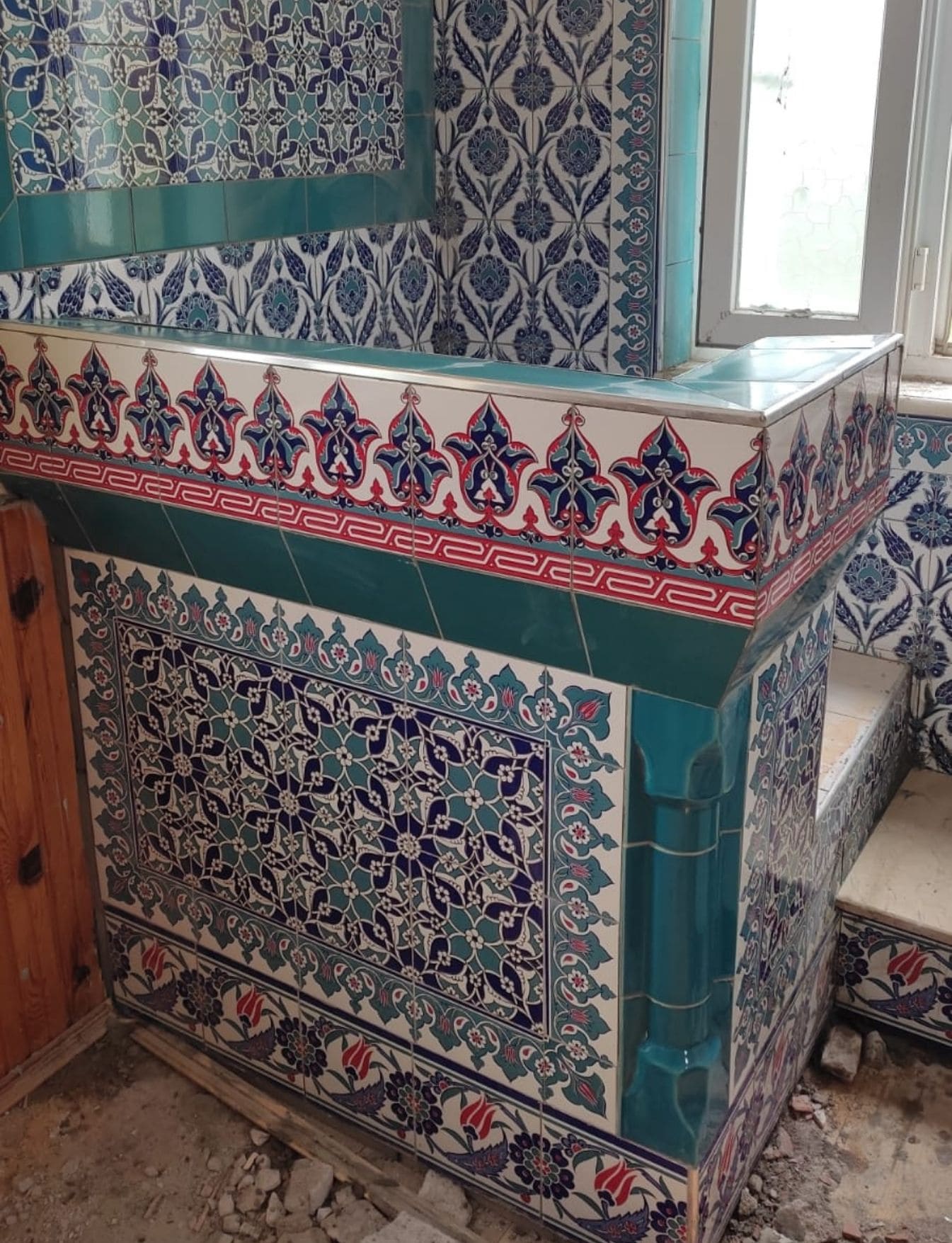 Çini Kürsü - 09, Vaaz Kürsü, Kütahya Cami Çinileri,