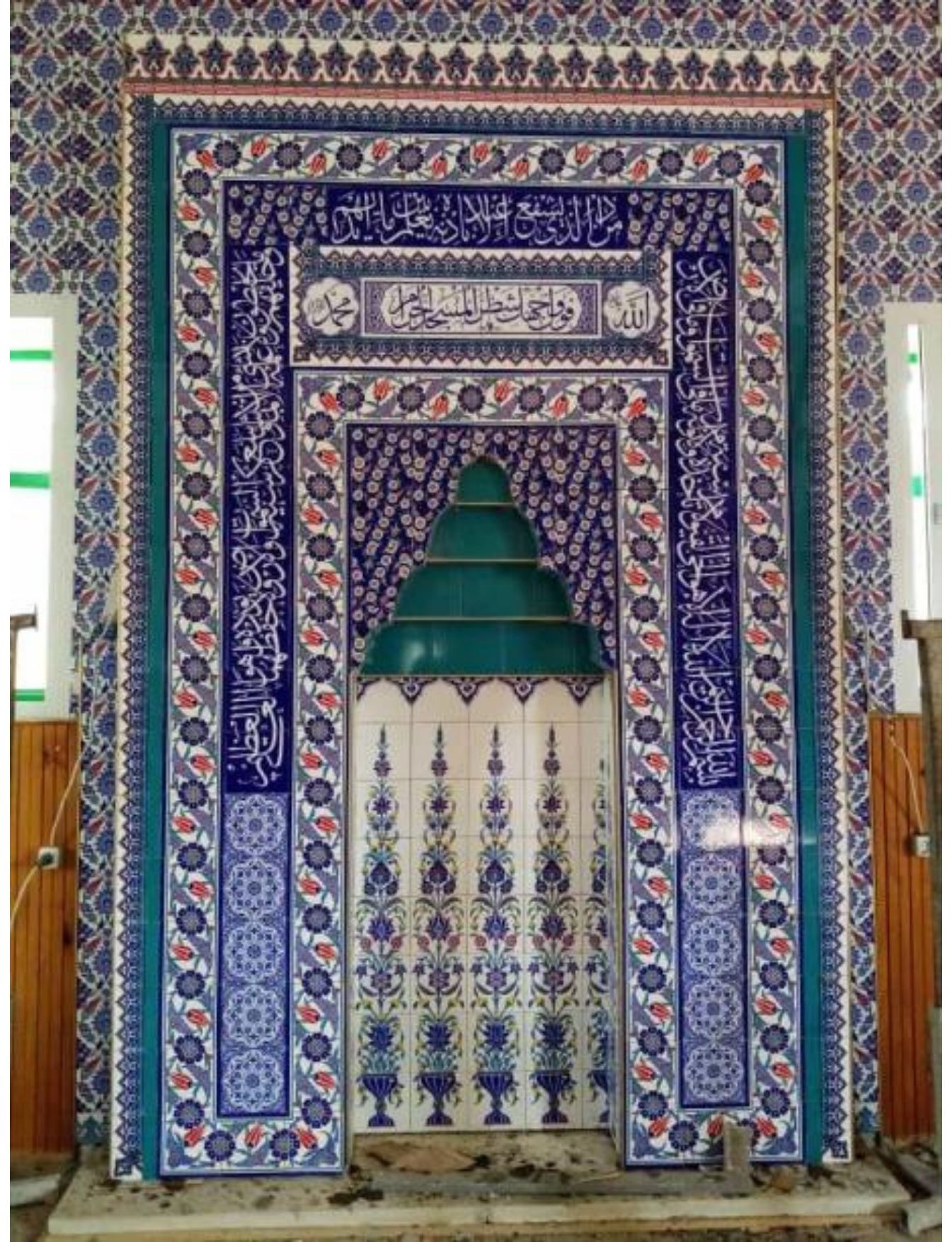 Cami Mihrapları - 058, Cami Mihrap Çini Fiyatları, Kütahya Cami Çinileri
