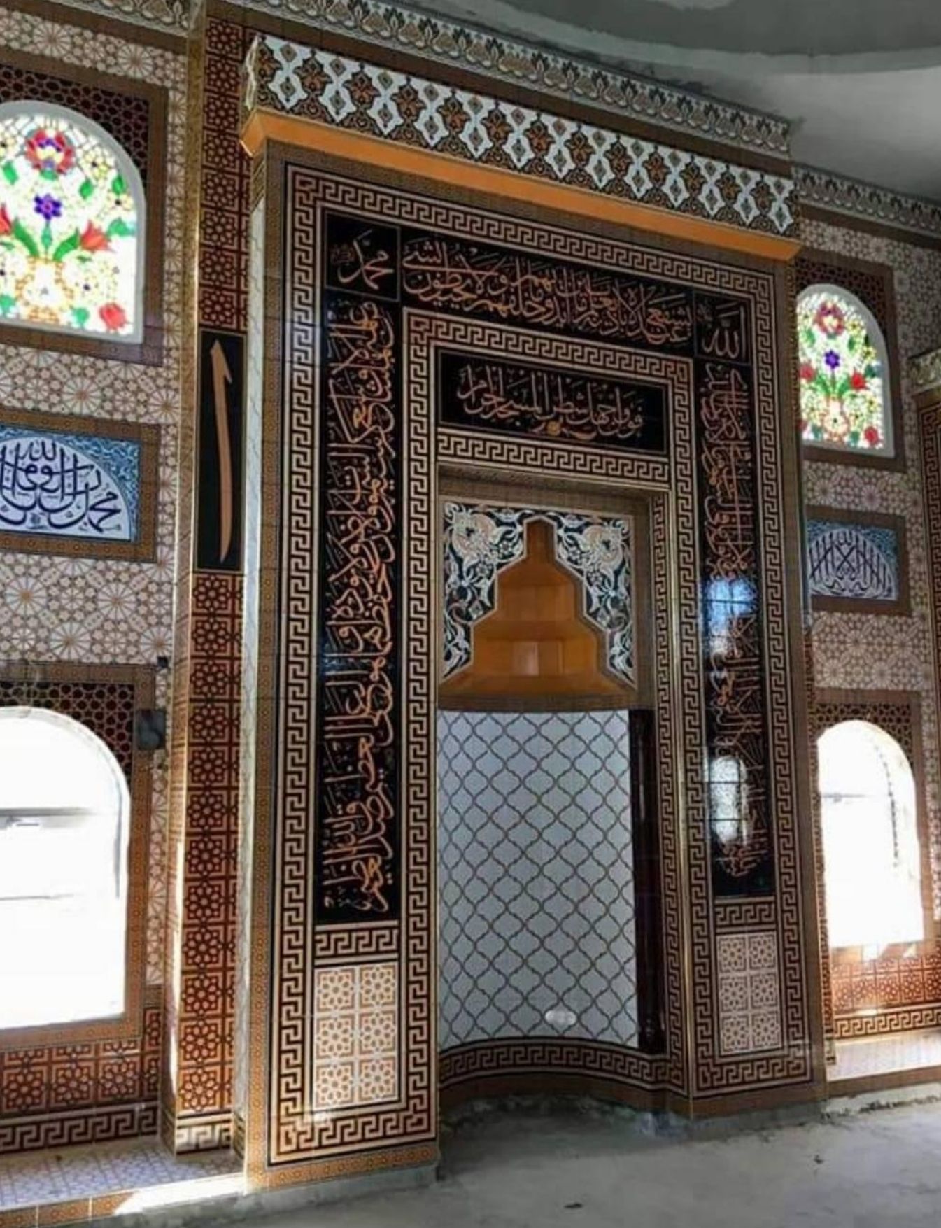 Cami Mihrapları - 060, Cami Mihrap Modeli, Kütahya Cami Çinileri