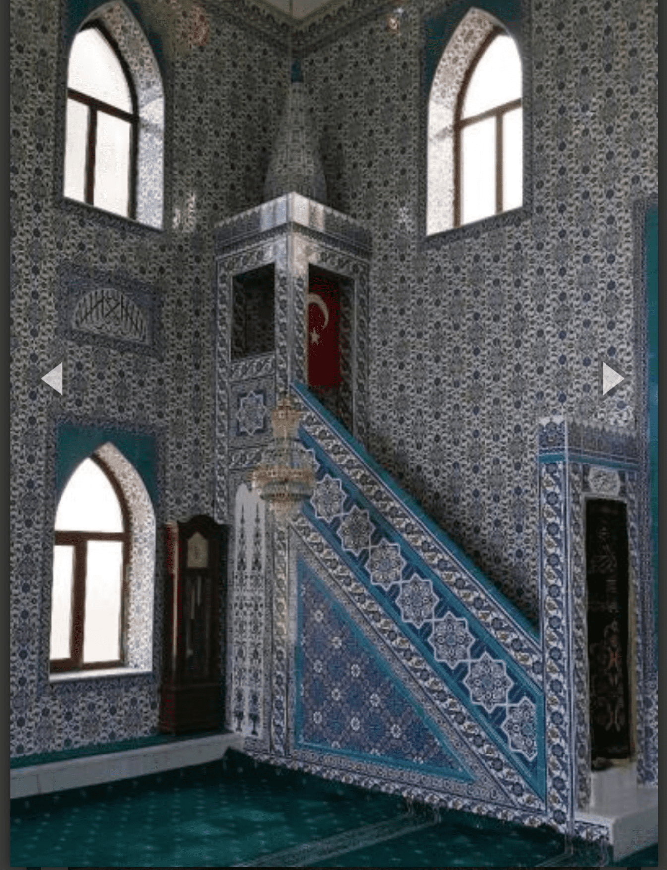 Cami Minberleri - 39, Mescit Minber Çeşitleri, Kütahya Cami Çinileri
