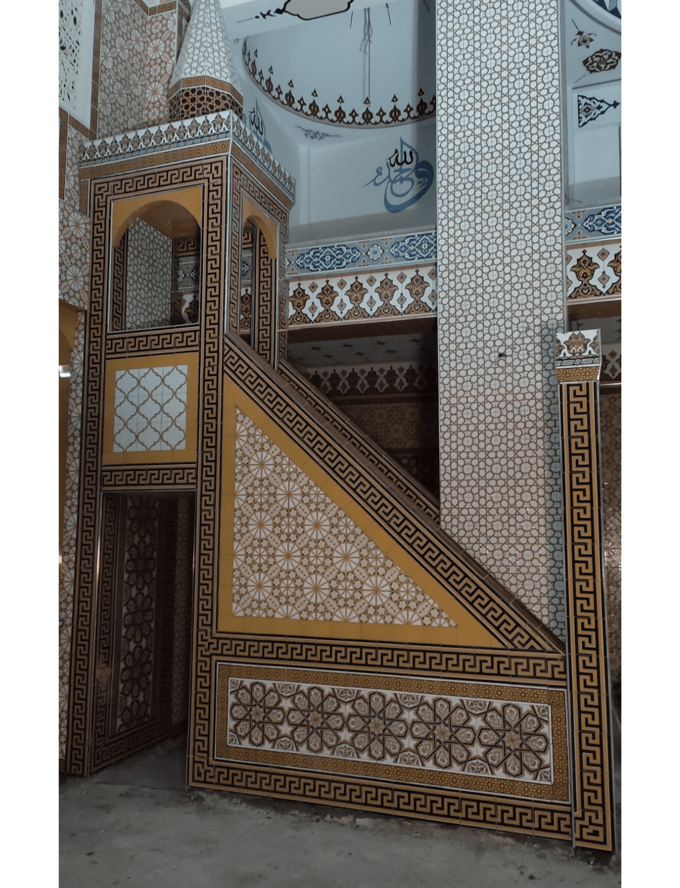 Cami Minberleri - 04, Minber Çinisi, Kütahya Cami Çinileri