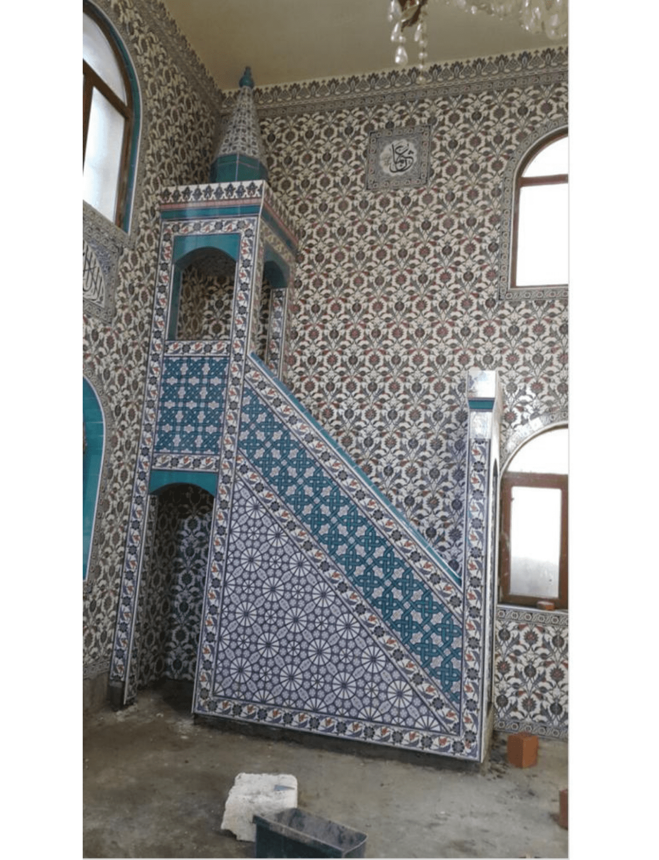 Cami Minberleri - 42, Cami Minber Çinileri, Kütahya Cami Çinileri