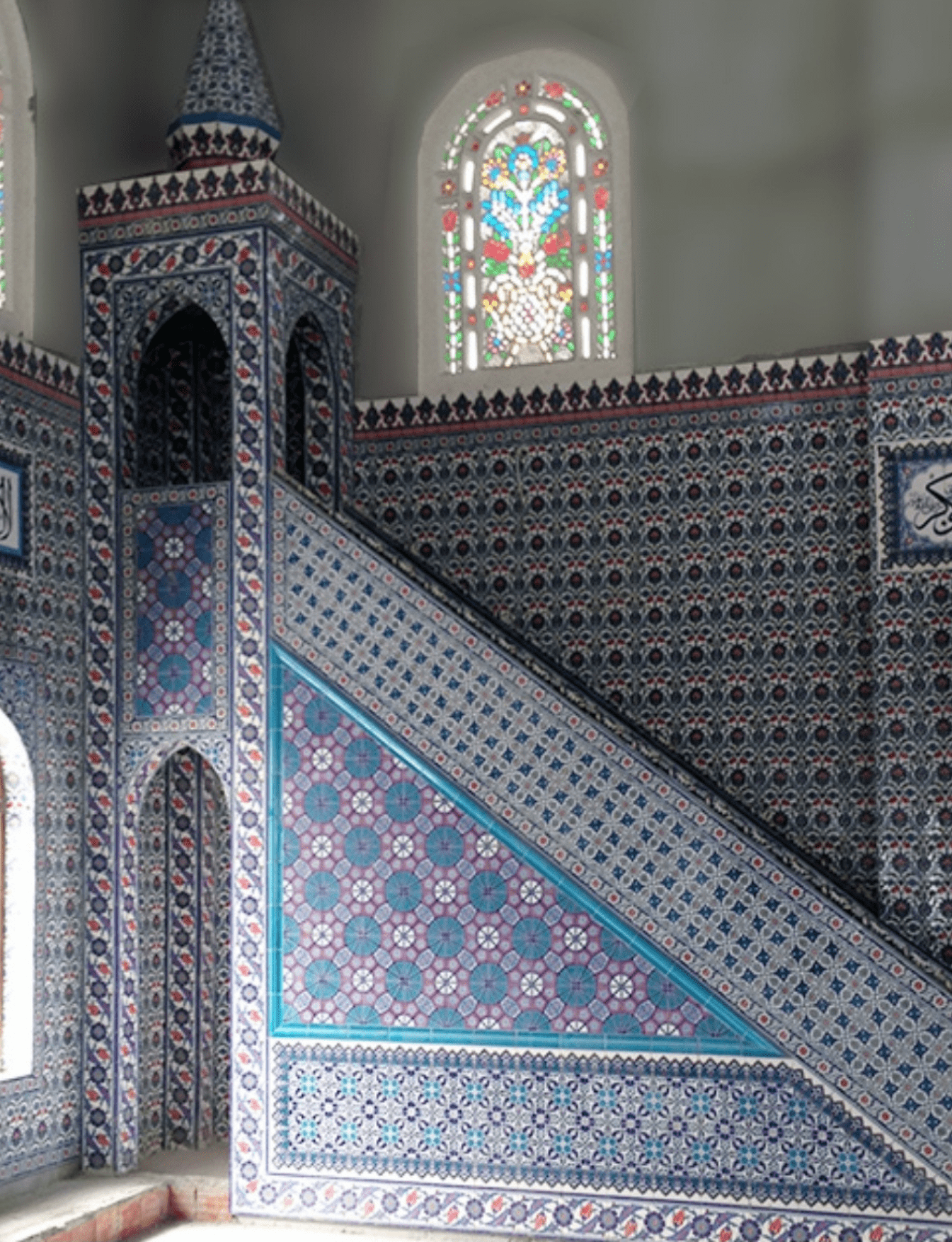 Cami Minberleri - 49, Kütahya Çini Minber, Kütahya Cami Çinileri,