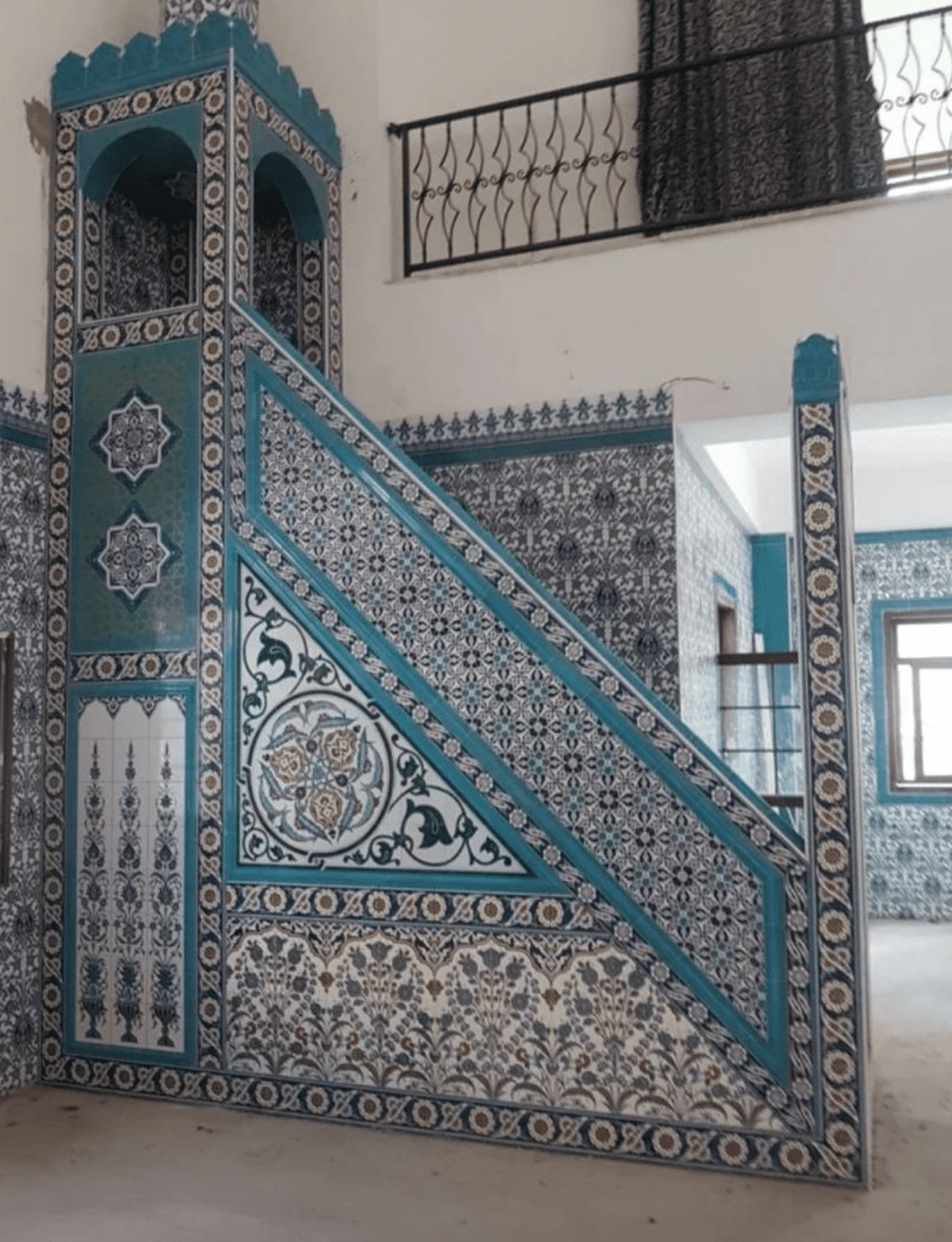 Cami Minberleri - 50, Mescit Minber Modelleri, Kütahya Cami Çinileri