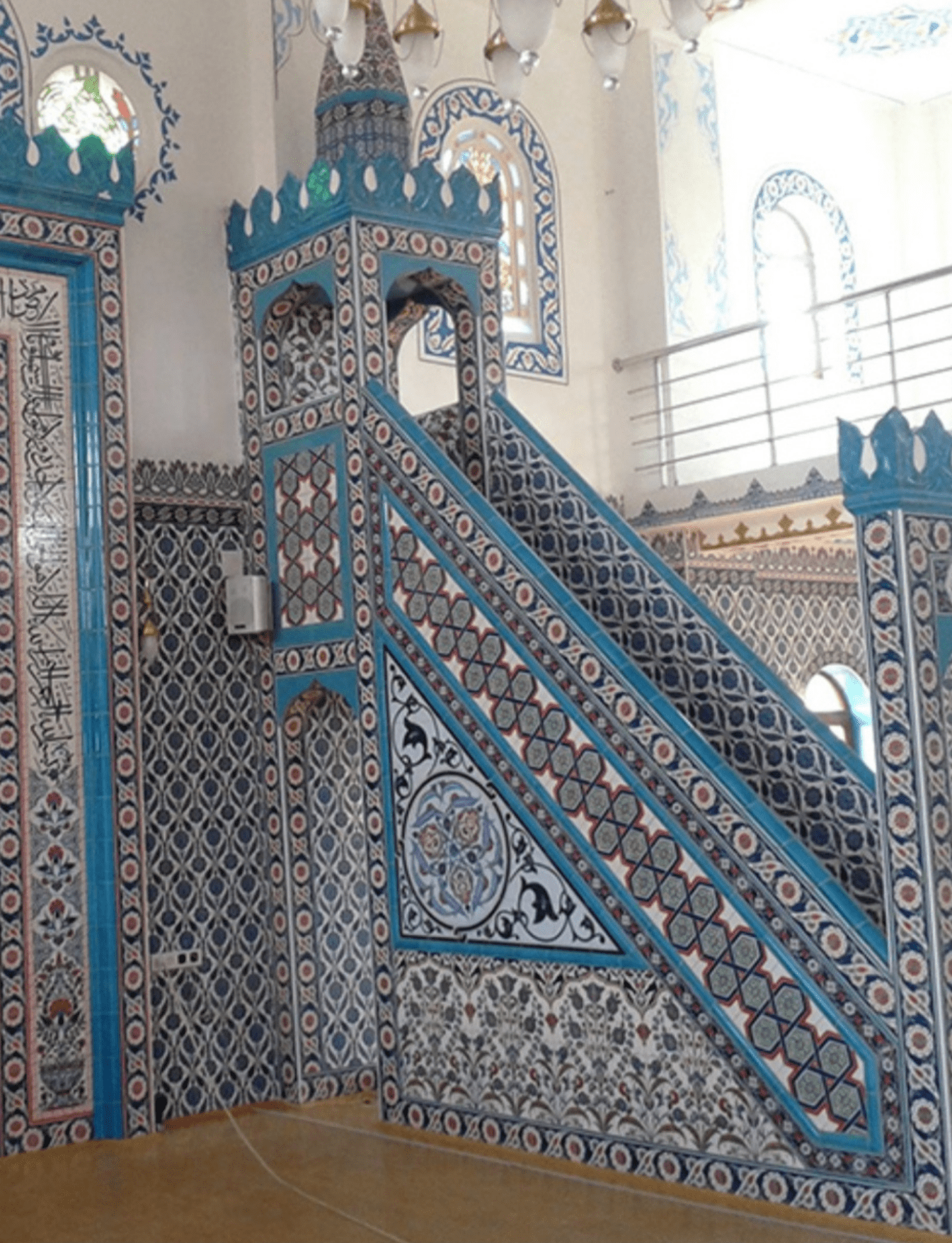 Cami Minberleri - 54, Mescit Minber Çinisi, Kütahya Cami Çinileri