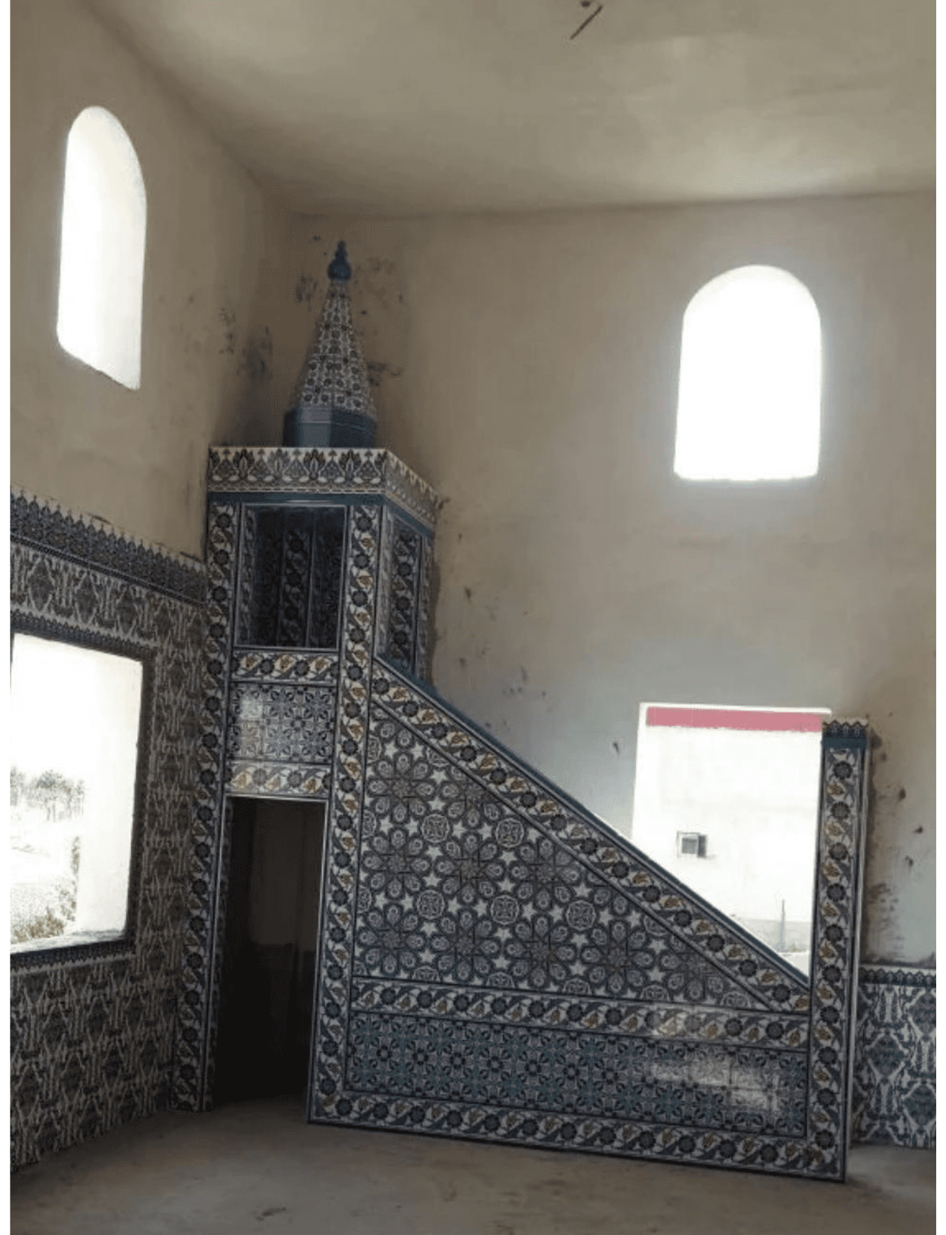 Cami Minberleri - 55, Mescit Minber Çini, Kütahya Cami Çinileri