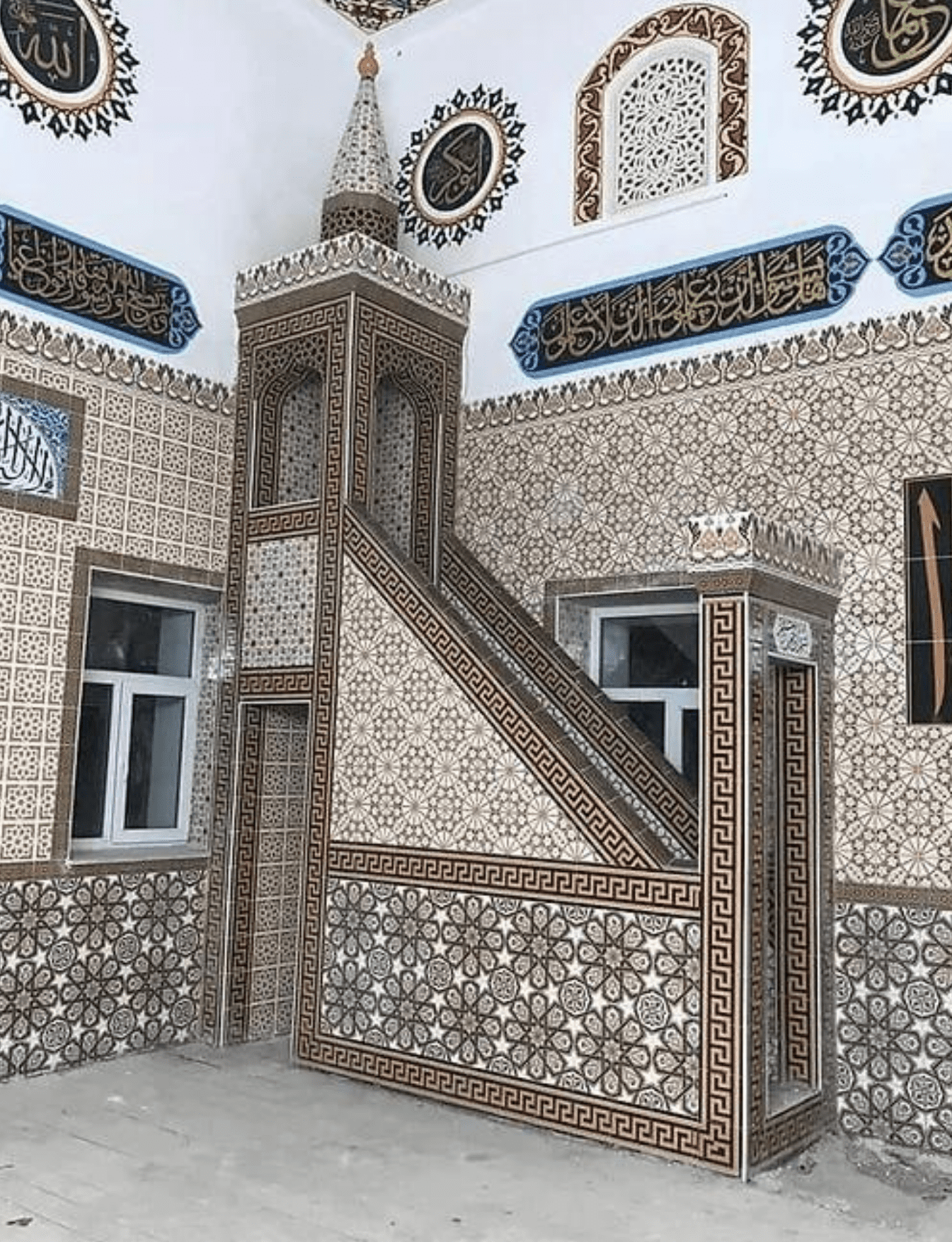 Cami Minberleri - 07, Çinili Minber, Kütahya Cami Çinileri