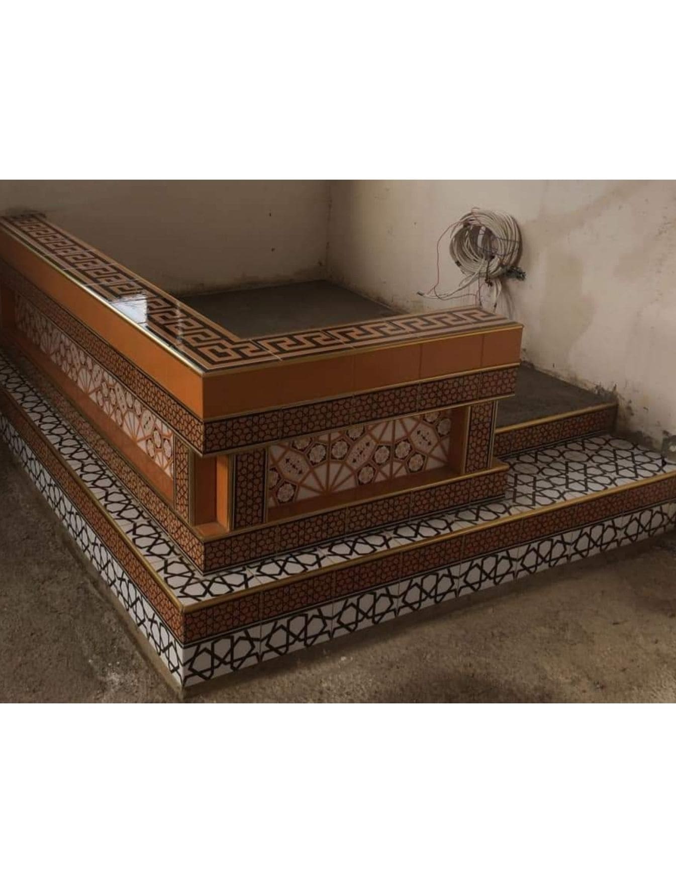 Çini Müezzinlik - 13, Cami Müezzin Modelleri, Kütahya Cami Çinileri