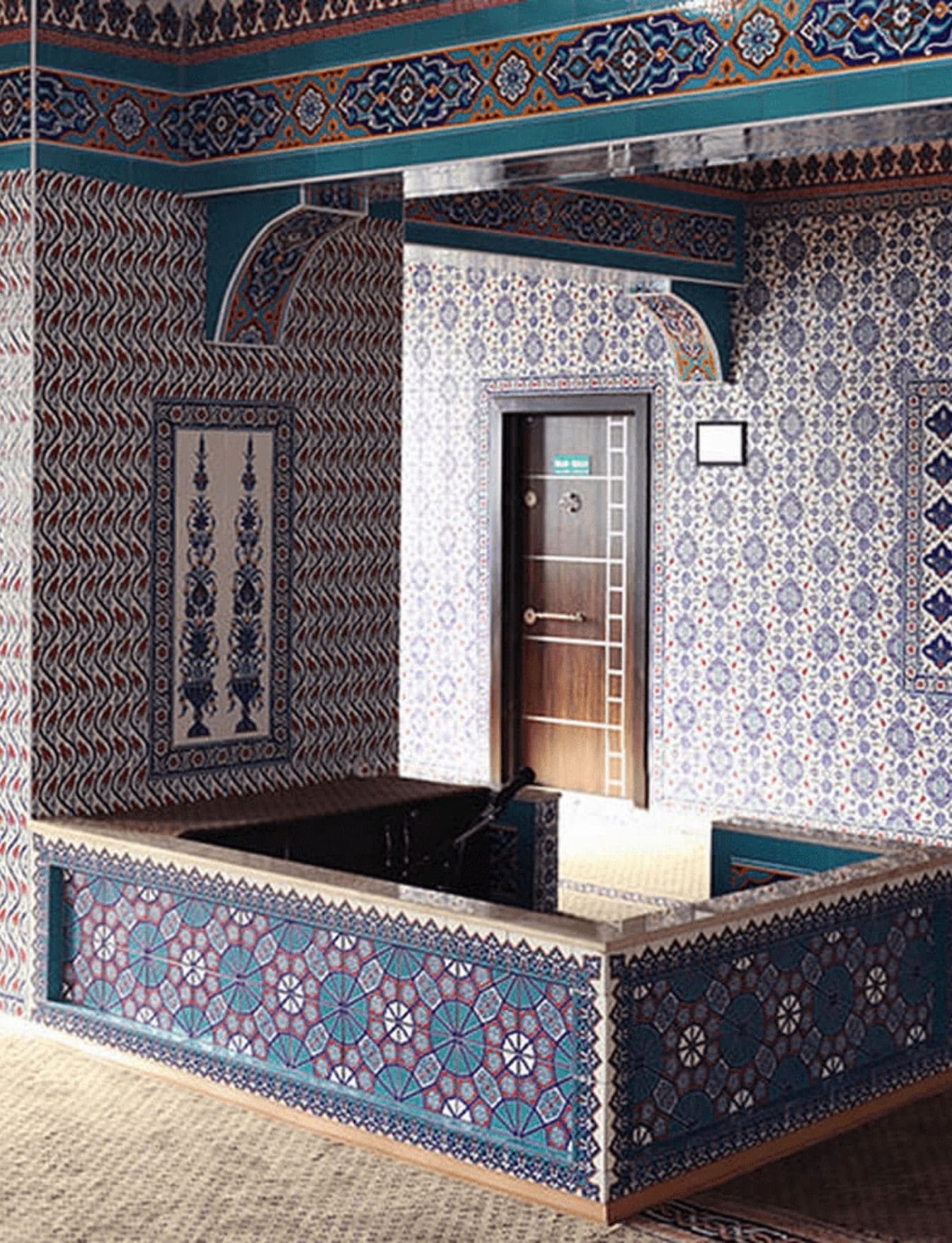 Çini Müezzinlik - 03, Cami Müezzinlik Modelleri, Kütahya Cami Çinileri,